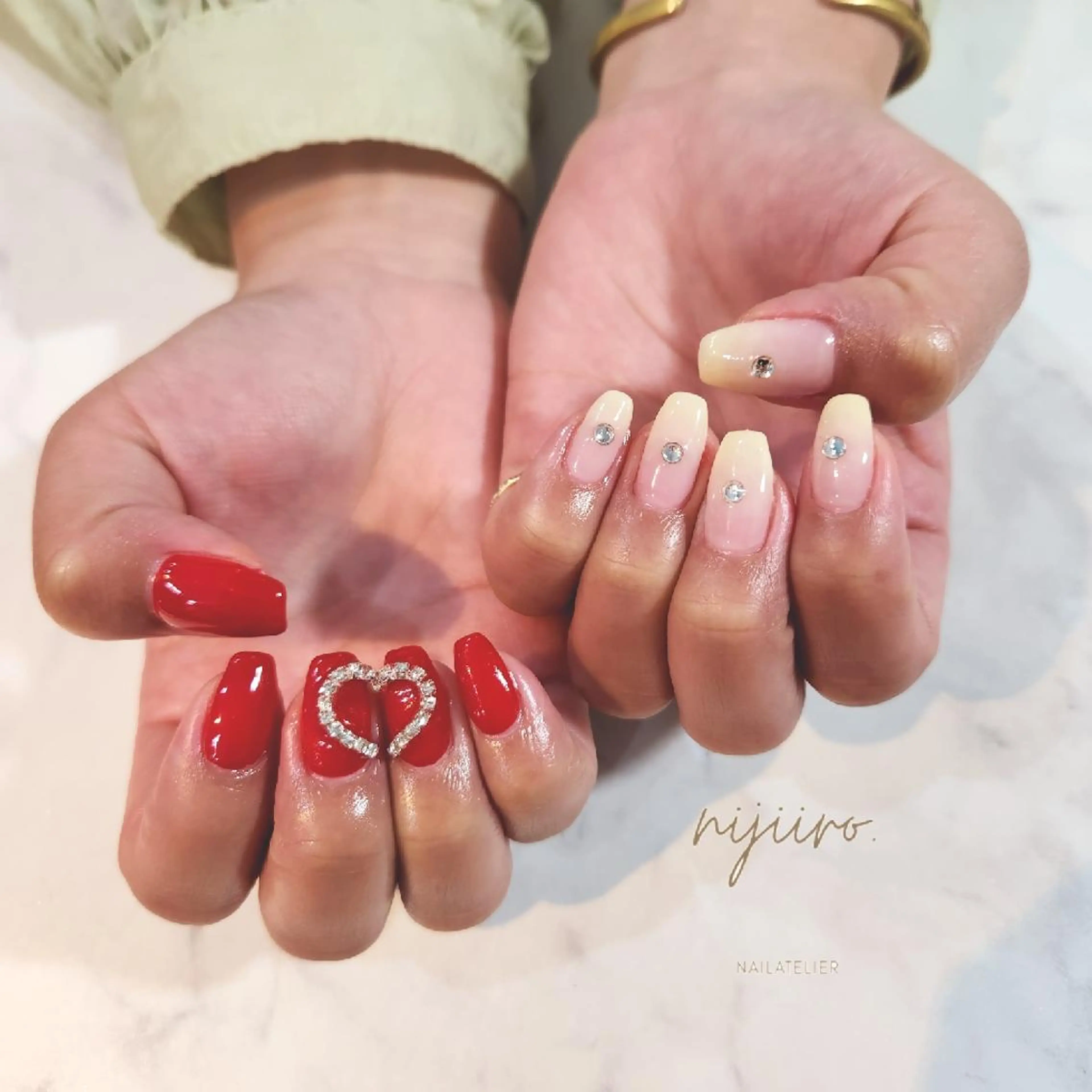 ネイル ハンドネイル nailatelier nijiiro.所属・nijiiro🌈 サトウのネイルデザイン