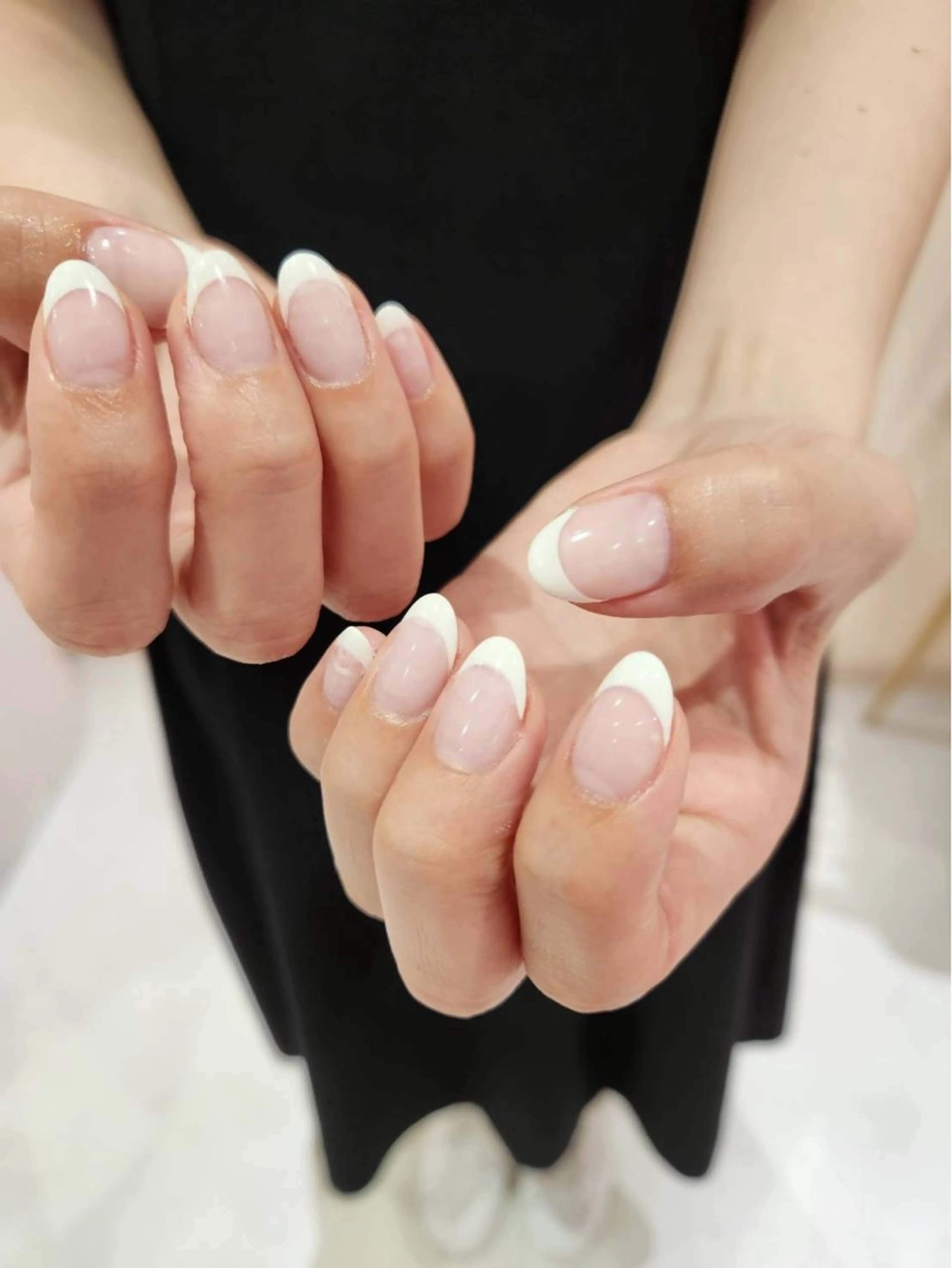 ネイル クリアネイル フレンチネイル LUCY NAIL&EYE所属・LUCY 心斎橋店/ Riko🎀のネイルデザイン