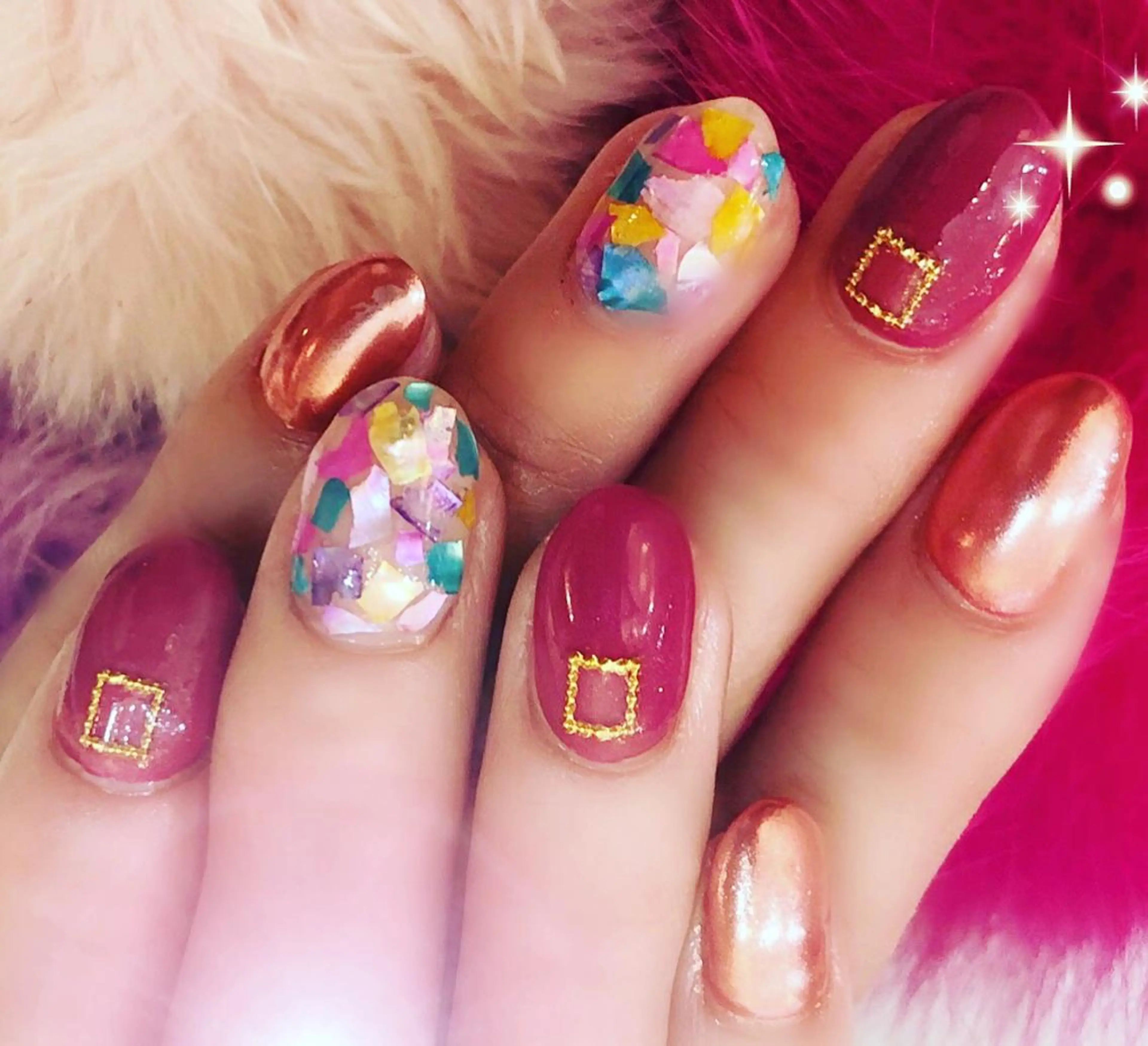 ミディアム ネイル NAILSGOGO shibuyaのネイルデザイン