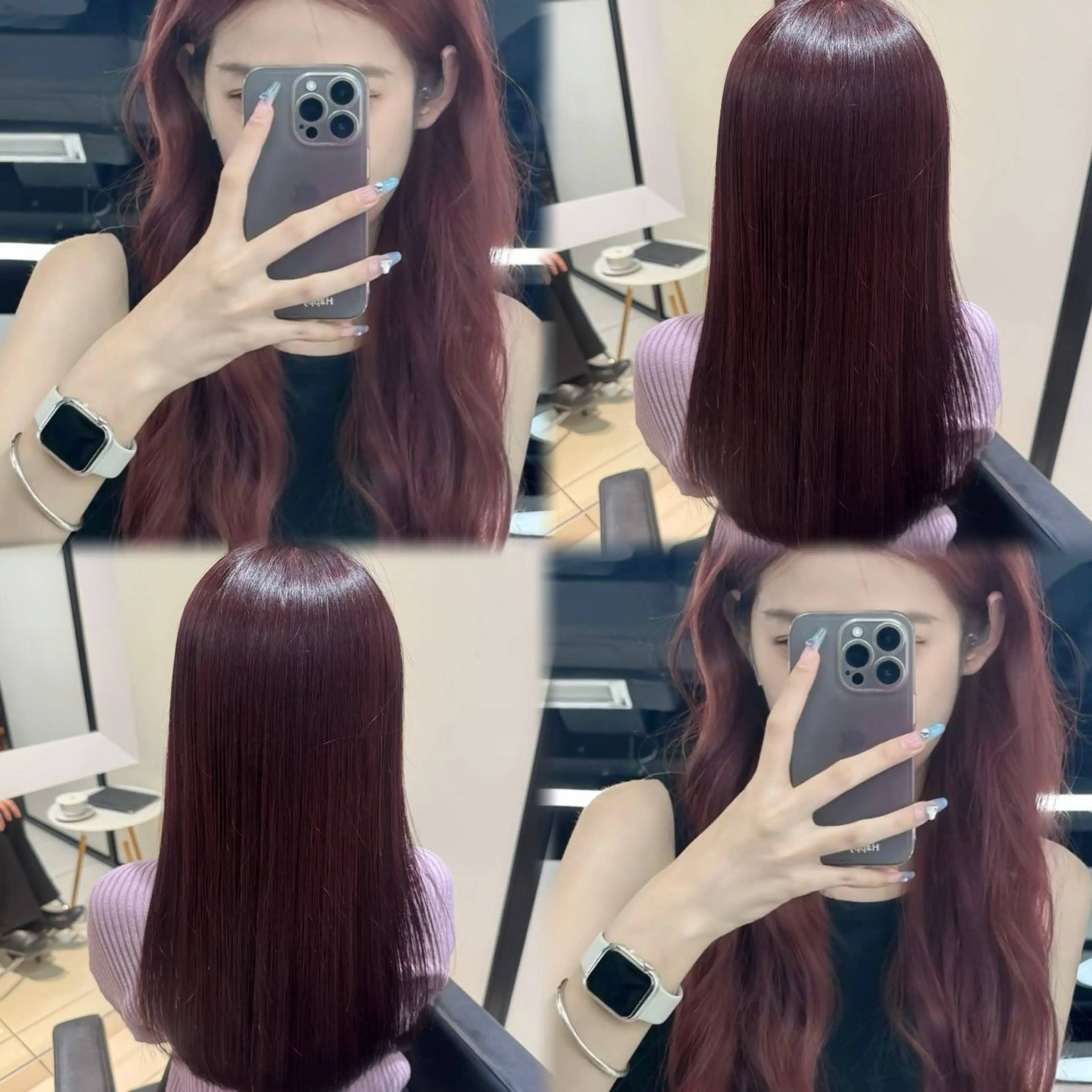 ロング カラー カット ヘアカラー トリートメント ブリーチなしカラー kana🐱のヘアスタイル