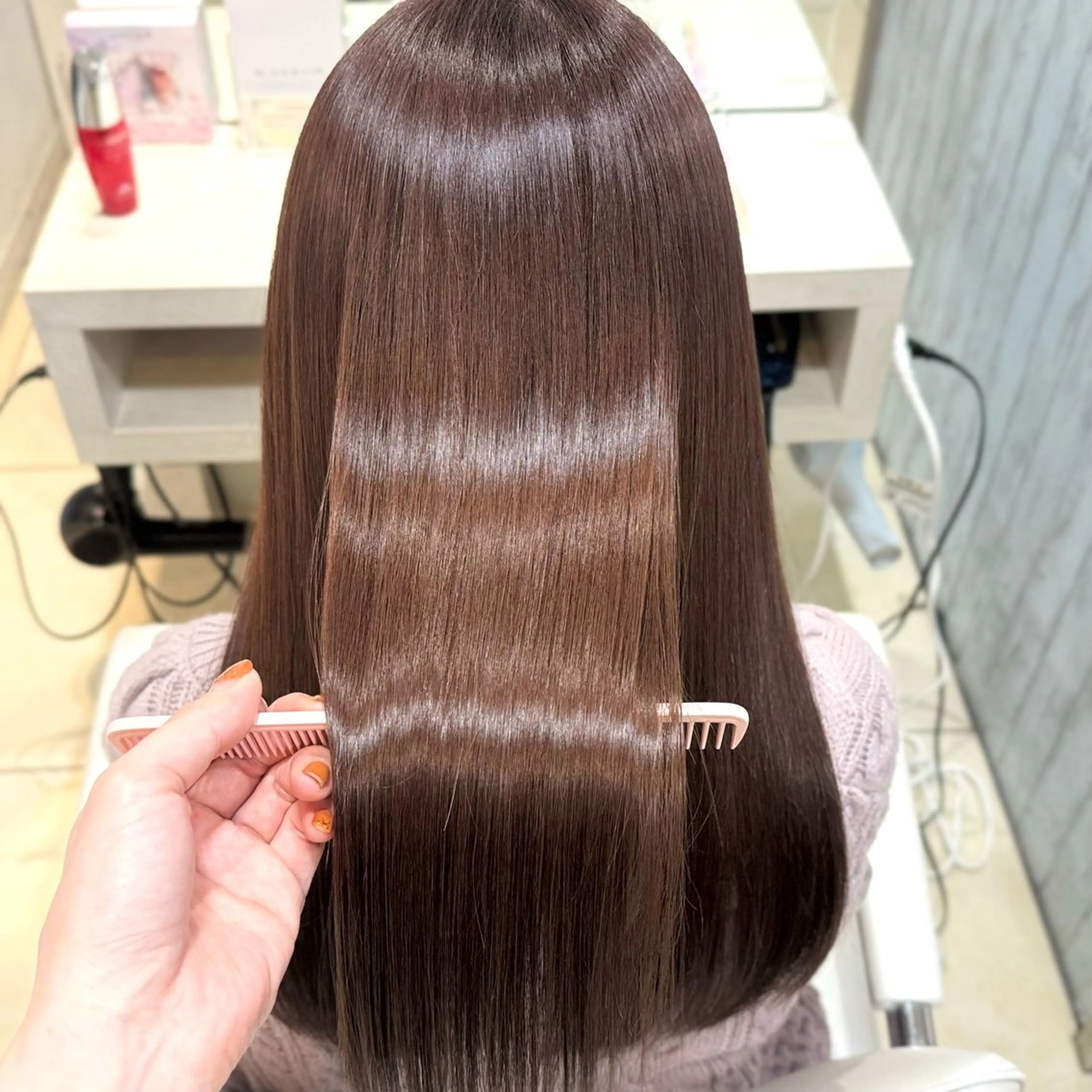 セミロング トリートメント 【髪質改善カラー】 あむ·. ⟡ 🖤のヘアスタイル