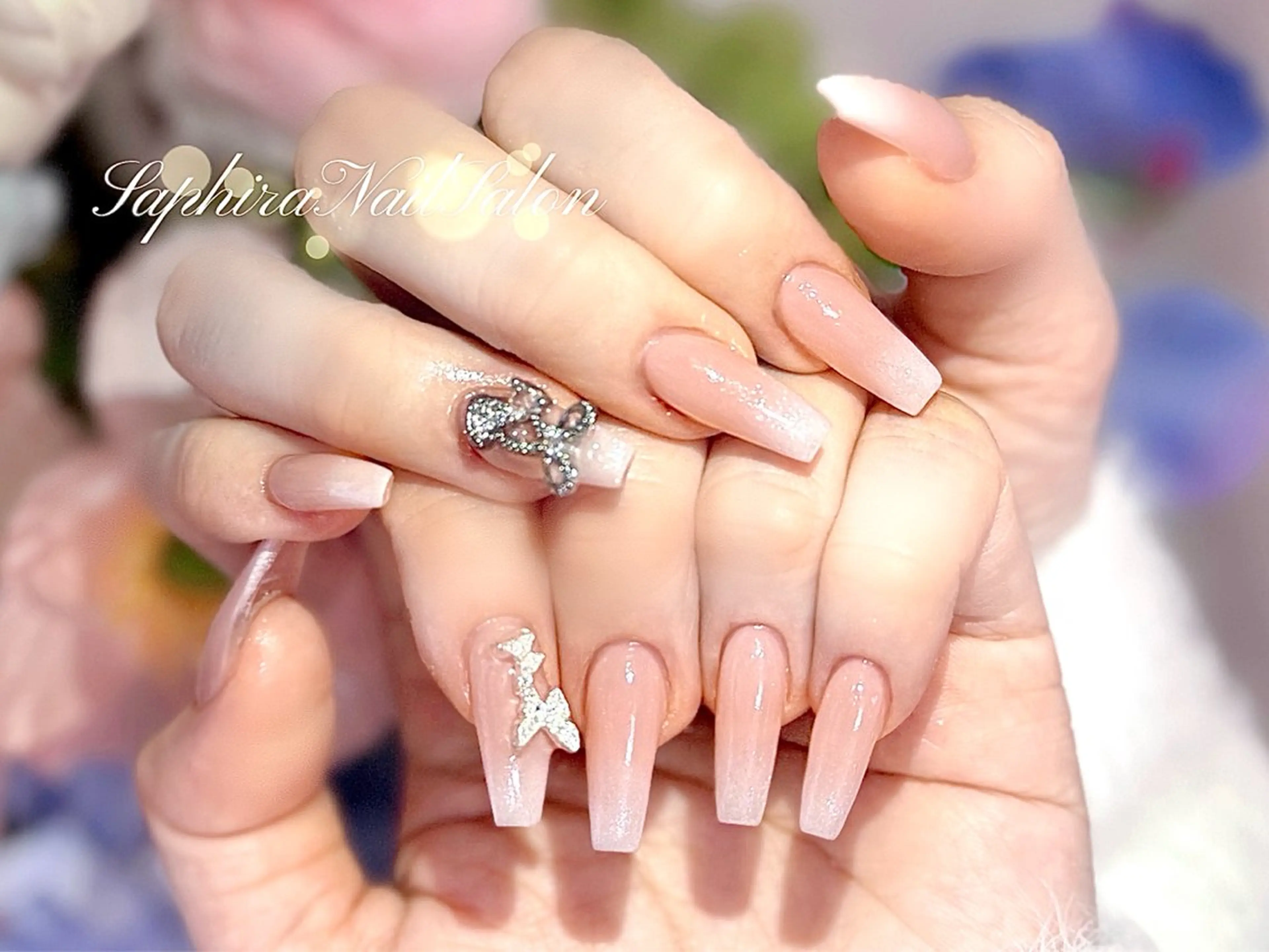 カラー ハンドネイル Saphiraネイル サロン錦糸町のネイルデザイン