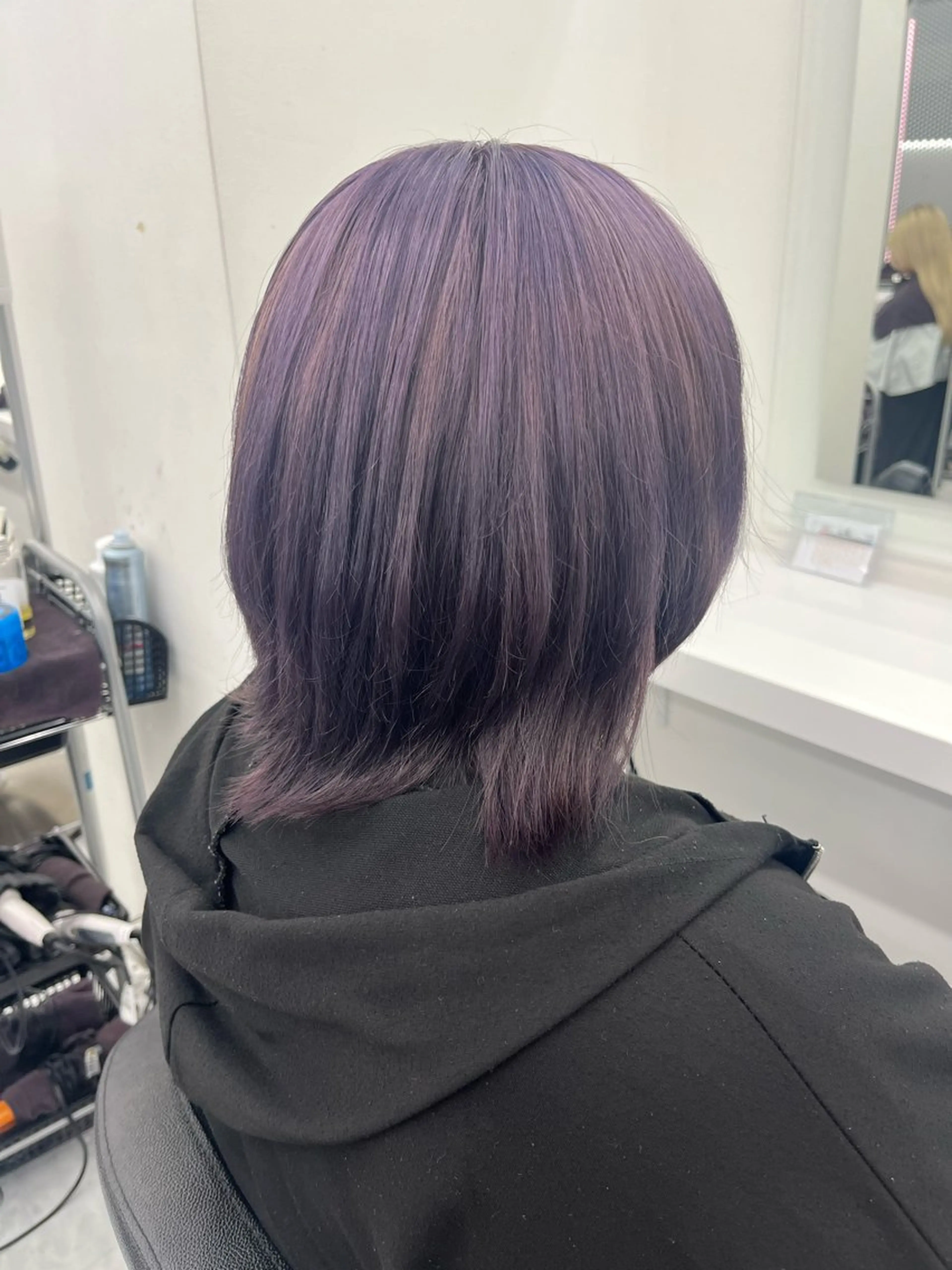 ショート カラー グレージュ ラベンダーカラー ラベンダーグレージュ ラベンダーグレー 💖トレンド秋冬 カラー💖FUTAのヘアスタイル