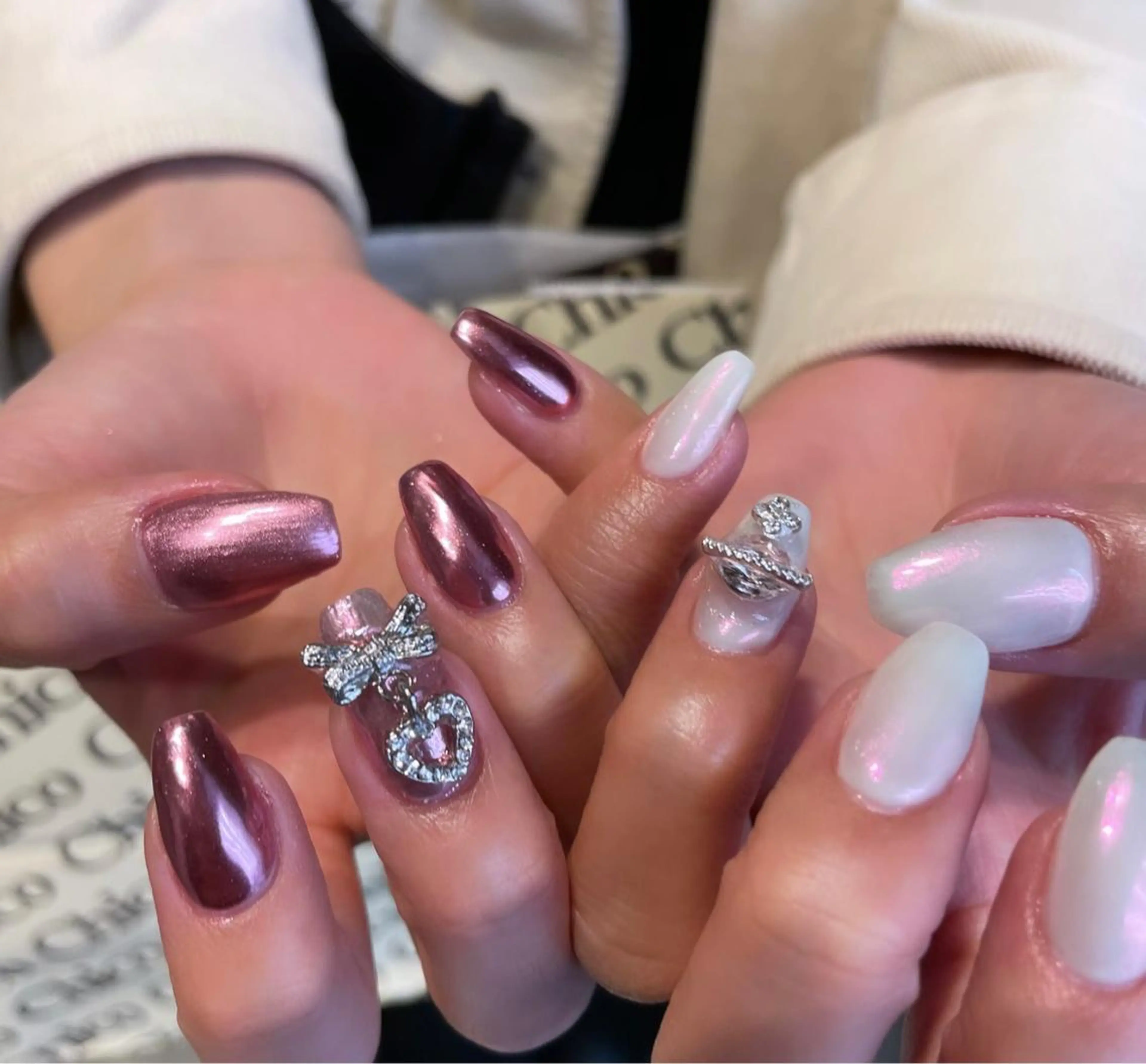 ネイル 🫧飛山琉桜/二条 ネイルアート/束感のマツエク・マツパデザイン