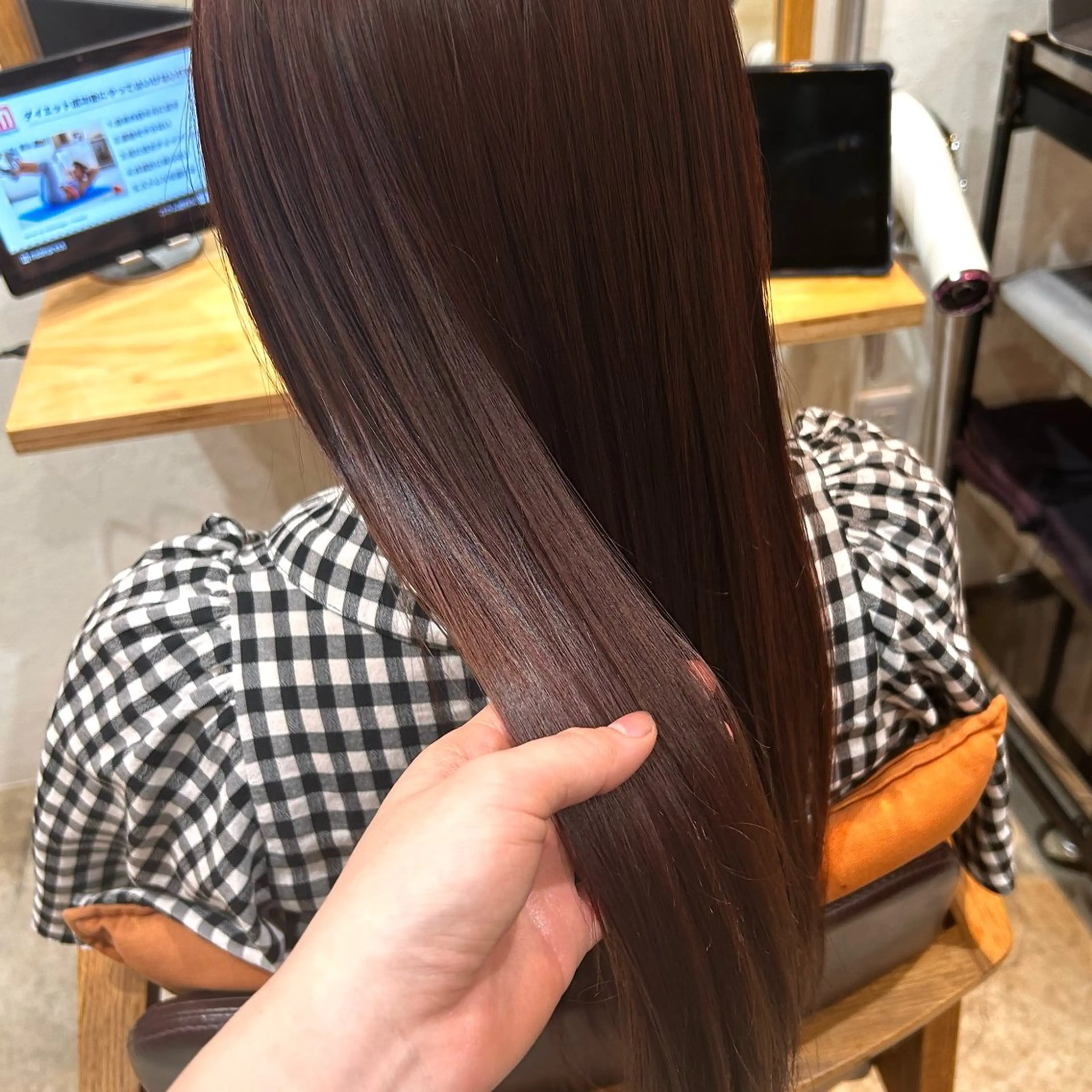 セミロング カラー ブリーチ ブリーチなしカラー 透明感/ダブルカラー /kazui🐈のヘアスタイル