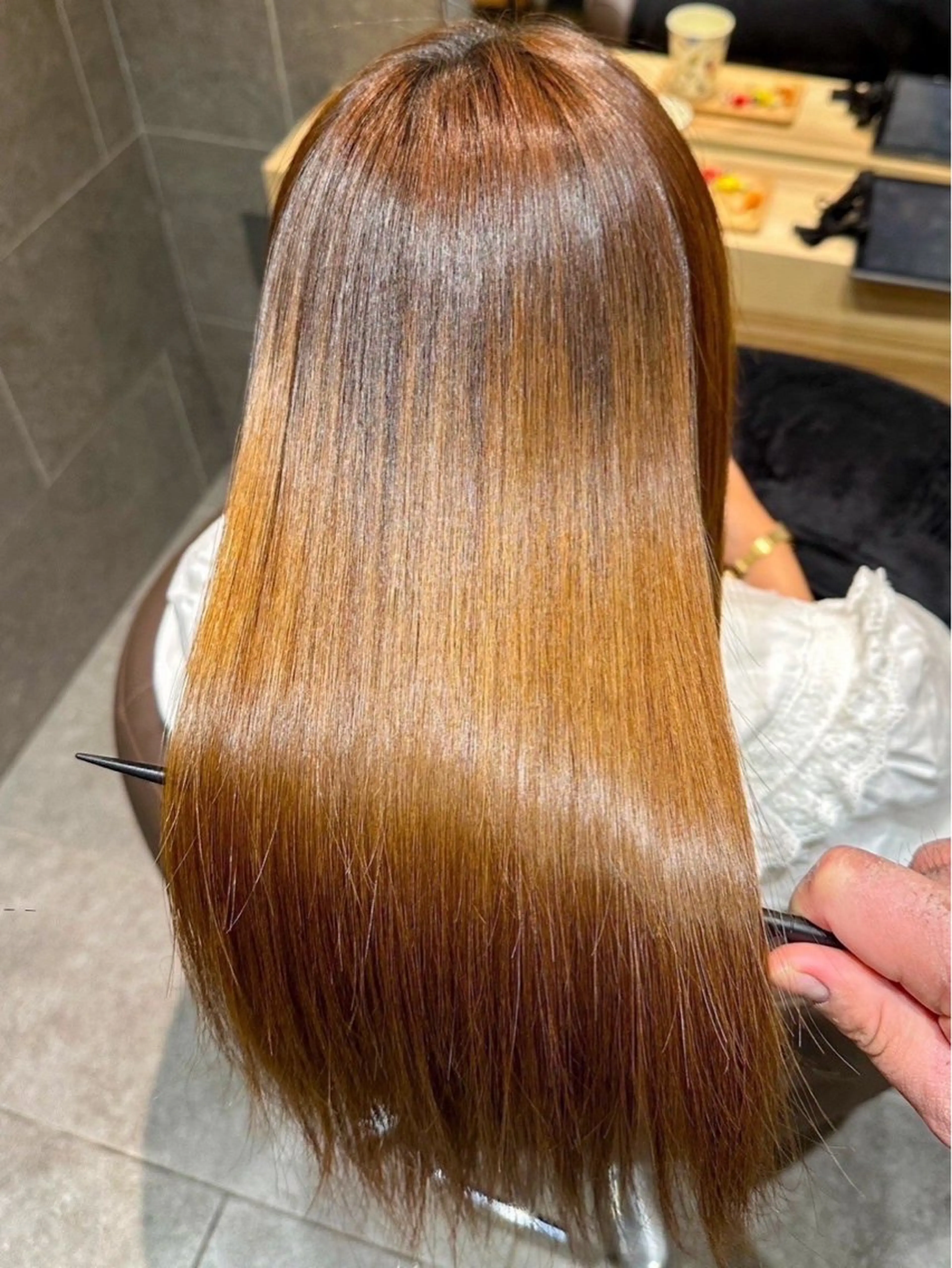 ロング カラー ベージュカラー グラデーションカラー トリートメント メンズ特化/パーマ/ 骨格矯正カット/真人のヘアスタイル