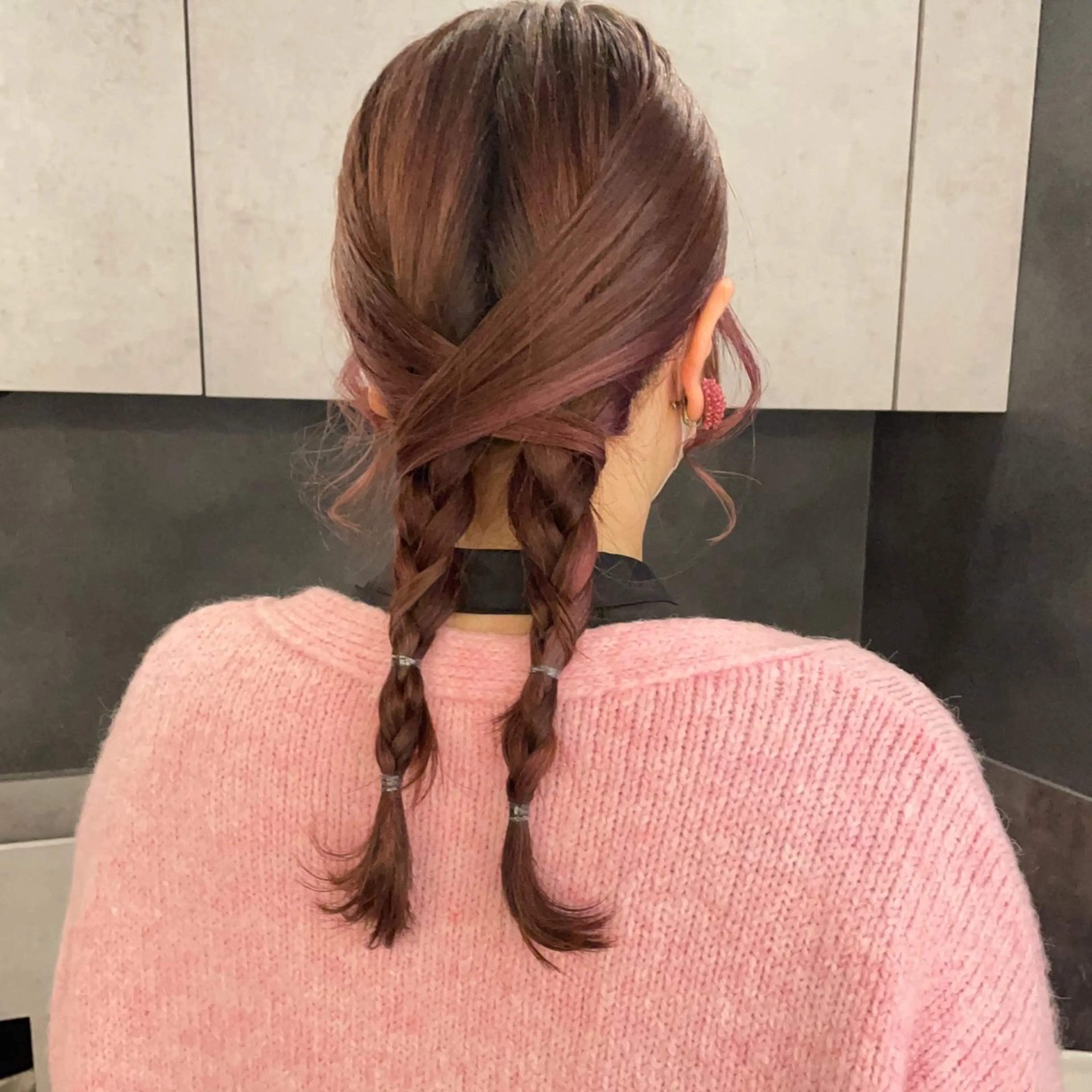 セミロング ヘアアレンジ ヘアセット 小濱 拓也のヘアスタイル