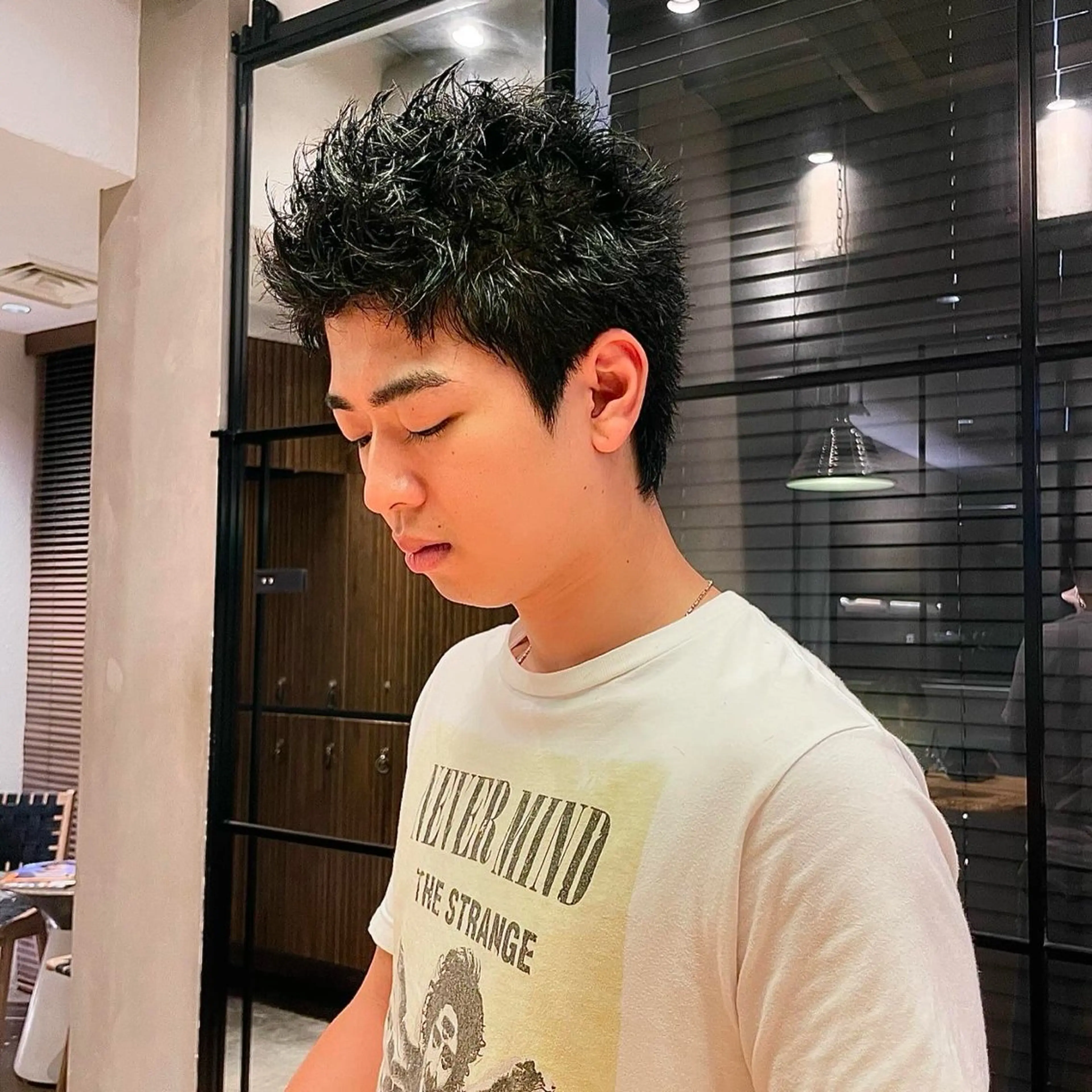 ショート パーマ メンズ メンズパーマ スパイキーショート ショートヘア カット ヘアセット heavenly by HAVANA新宿所属・メンズショート/ピン パーマ/新宿/フウガのヘアスタイル