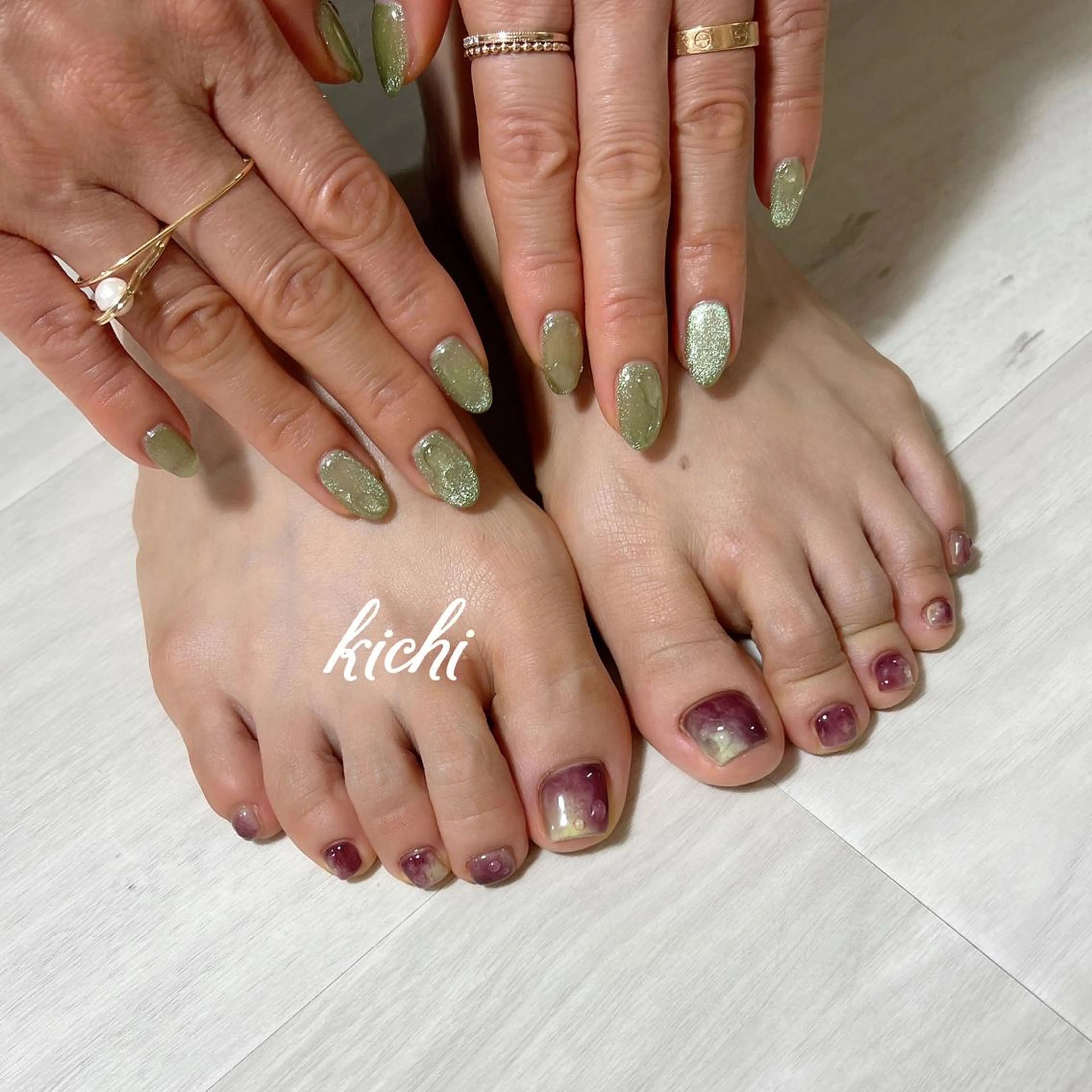 ネイル ジェルネイル 持ち込み ニュアンスネイル パラジェル シンプルネイル kichi･:* みじゅのネイルデザイン