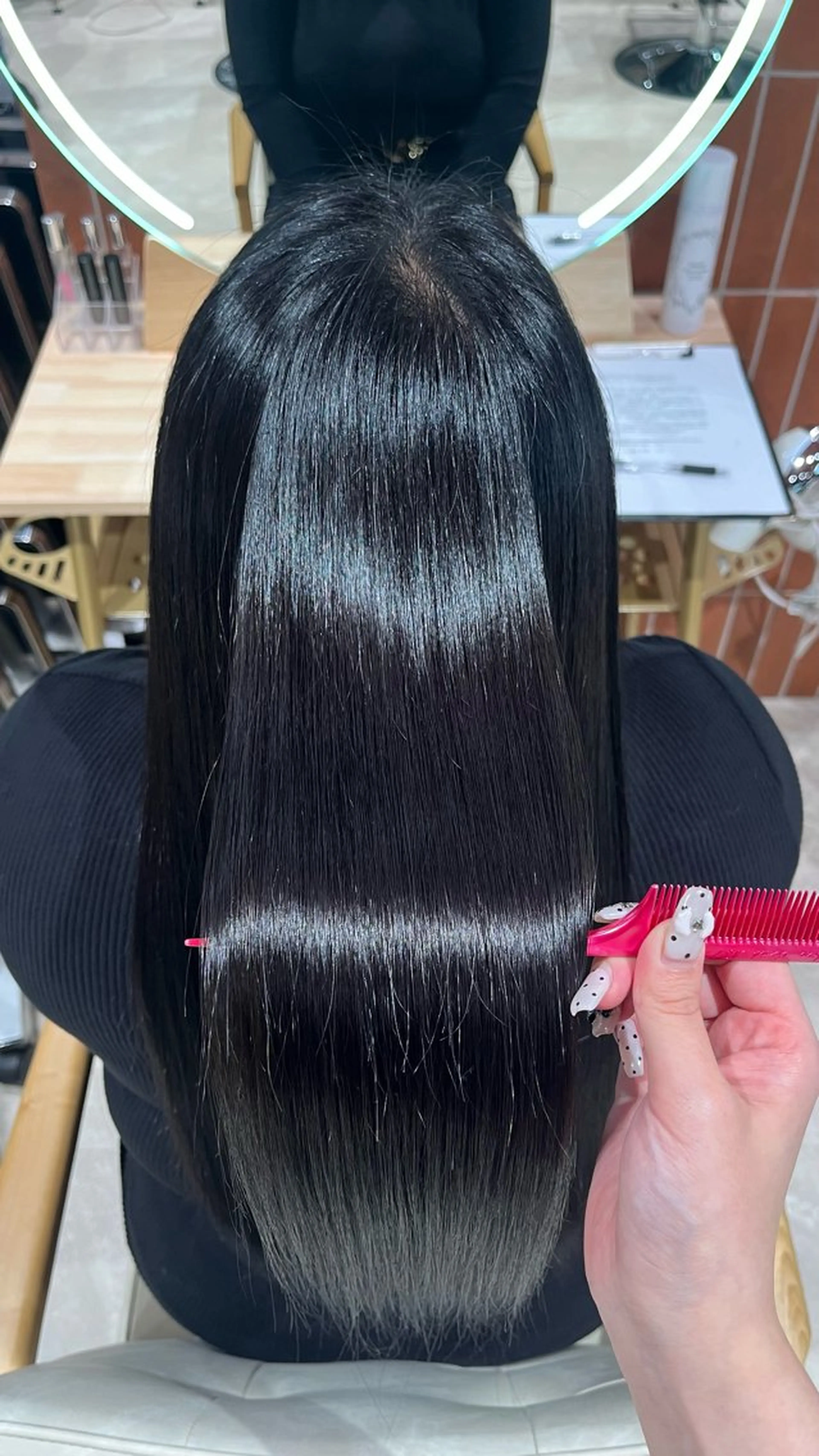 ロング カラー ヘアカラー トリートメント 🎀暖色カラー/ ハナ🎀のヘアスタイル