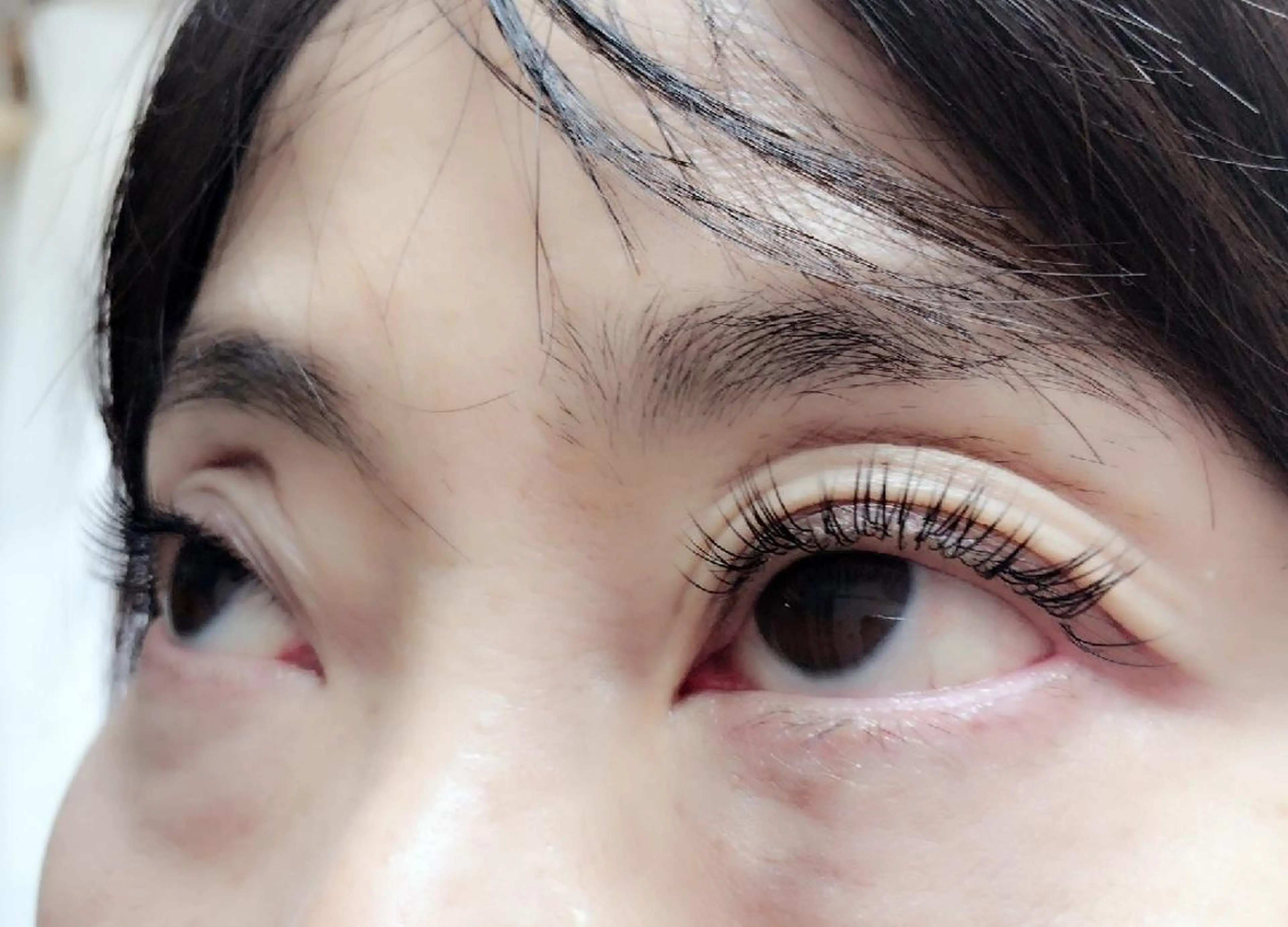 マツエク・マツパ 付け放題 フラットラッシュ ナチュラル 下まつげエクステ 一重×まつ毛パーマ 吉岡 ゆうなのマツエク・マツパデザイン