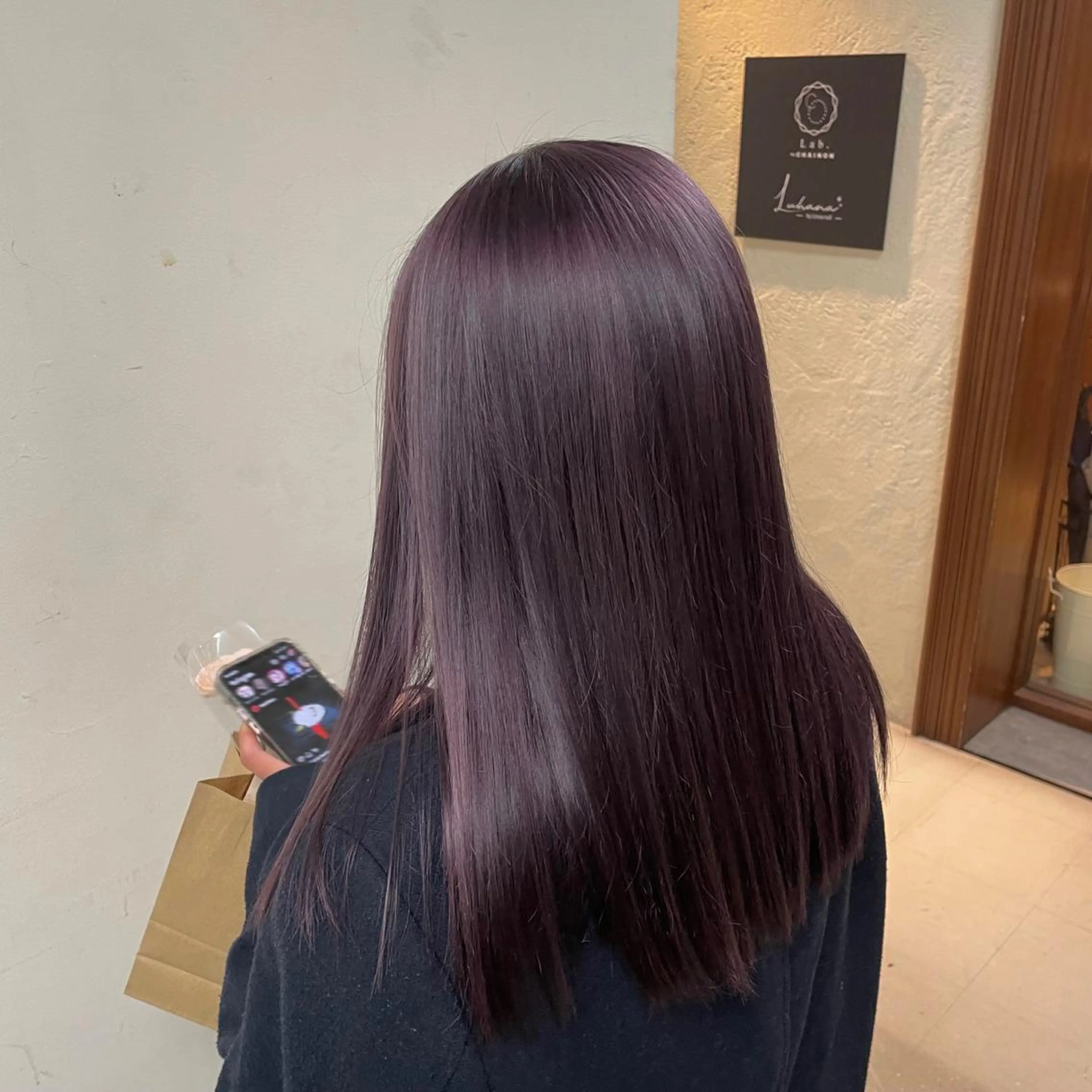 セミロング カラー ヘアアレンジ カット ヘアカラー トリートメント maoブリーチ無し 似合わせカラーのヘアスタイル