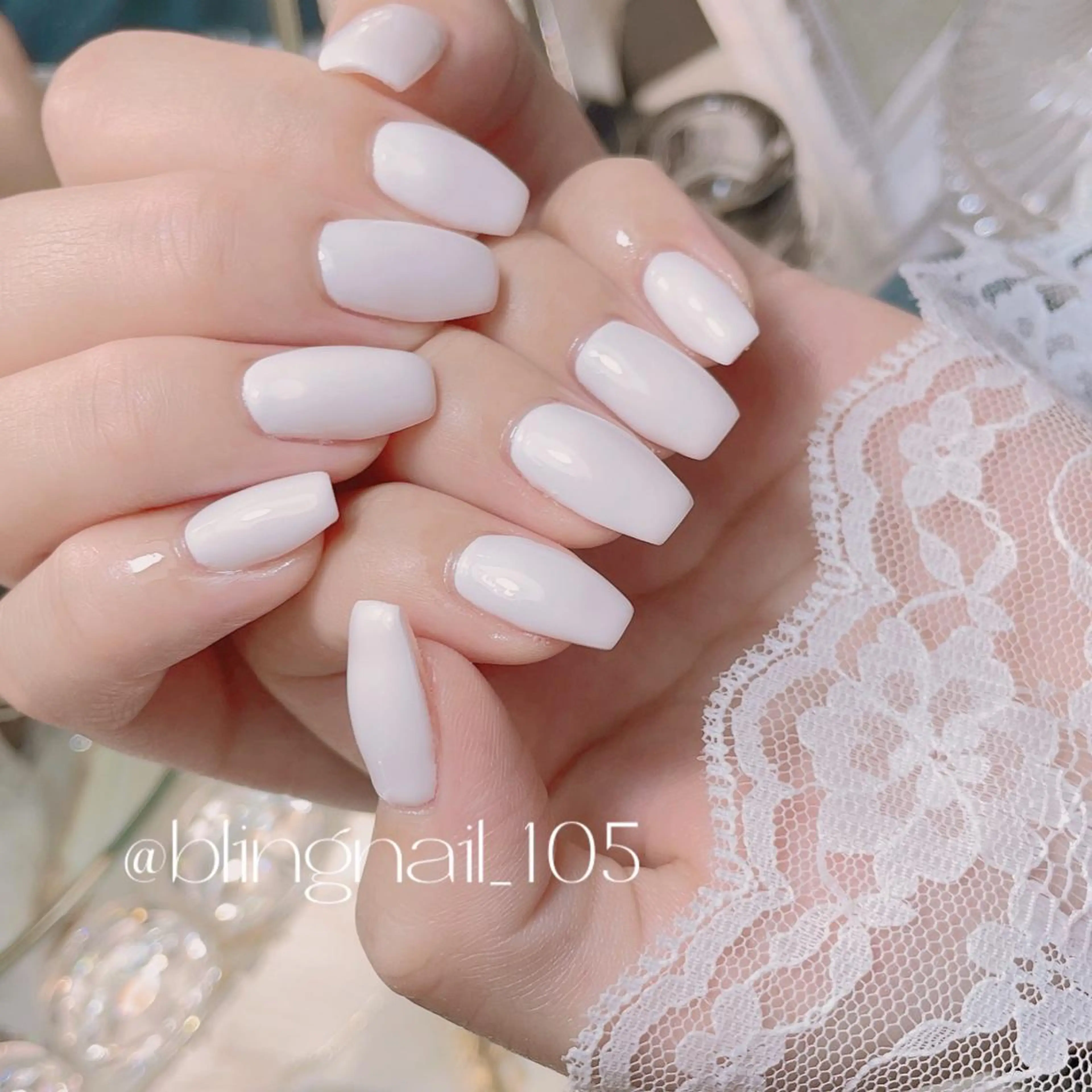 ネイル 23時まで❤︎韓国、 ワンホンネイルのネイルデザイン