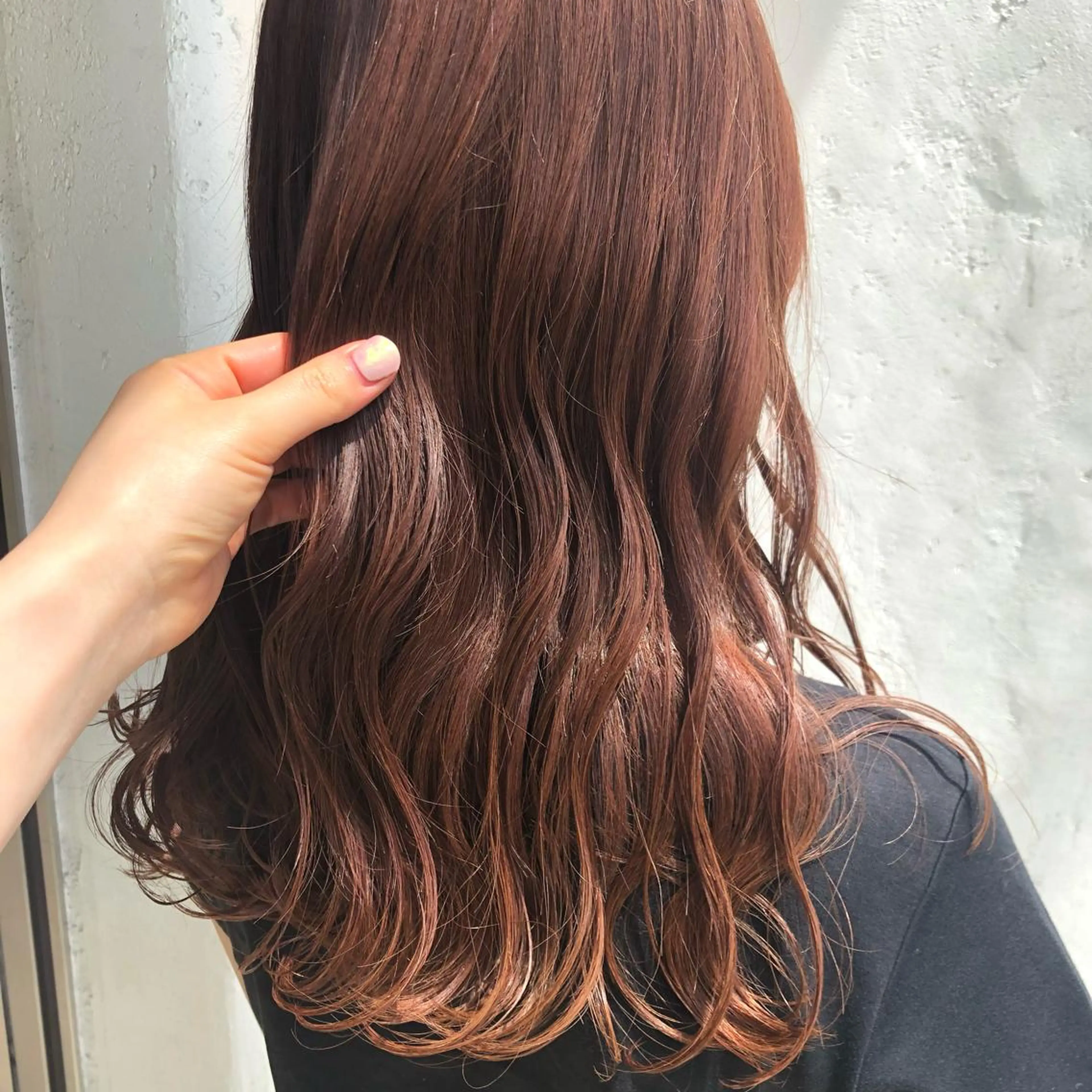 ロング カラー ブラウンカラー オレンジ オレンジブラウン MAI ROCCO3rdのヘアスタイル