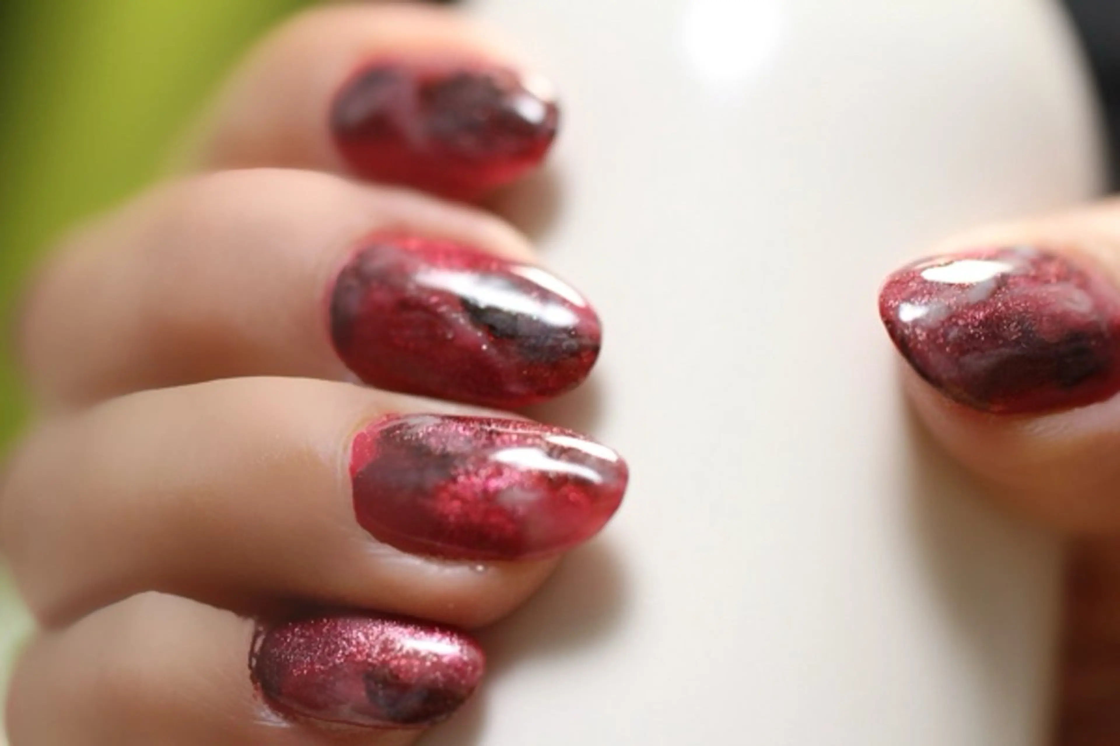 ネイル ジェルネイル マグネットネイル 大理石ネイル(マーブル) ママリンド　志村坂上店所属・しみ えんのネイルデザイン