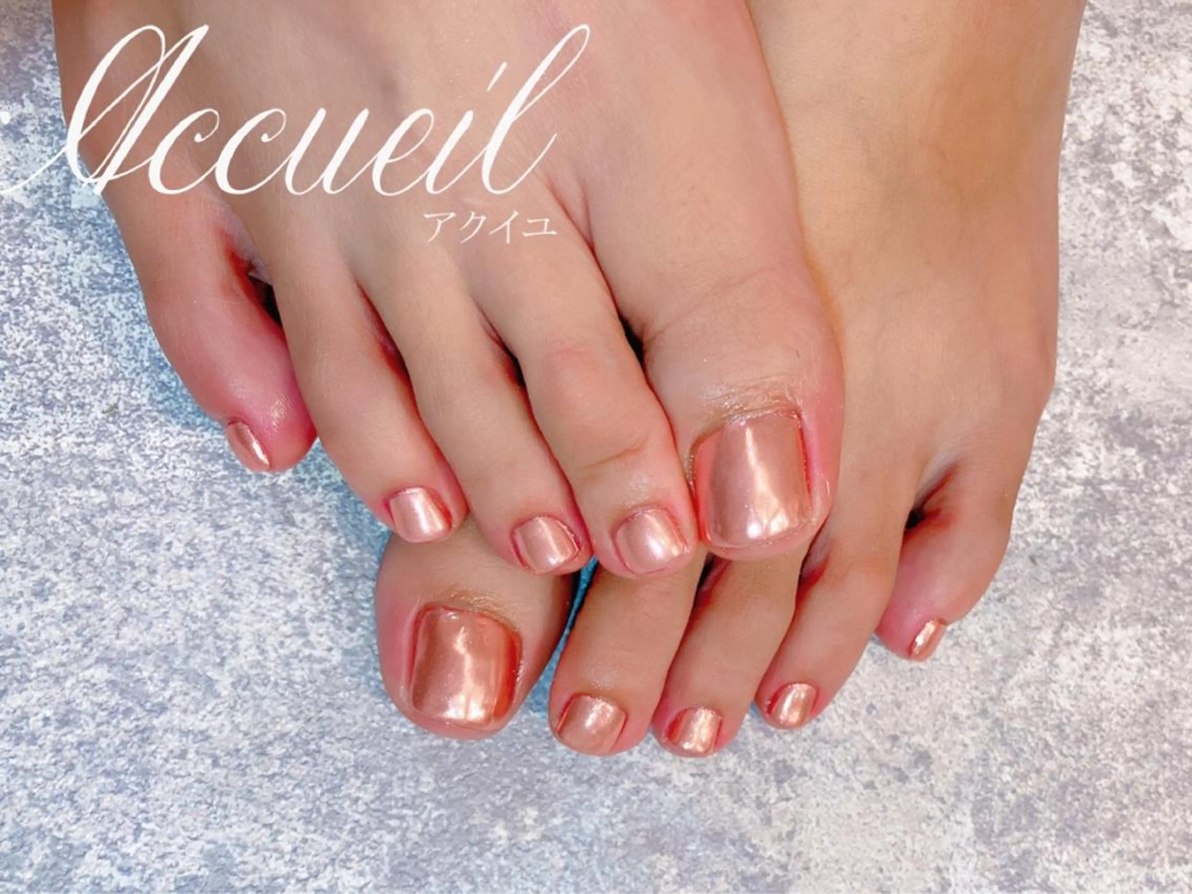 ネイル マツエク・マツパ ミラーネイル ビジューバイアクイユネイルズ東中野店所属・ビジューバイアクイユ ネイルズ　東中野店のネイルデザイン