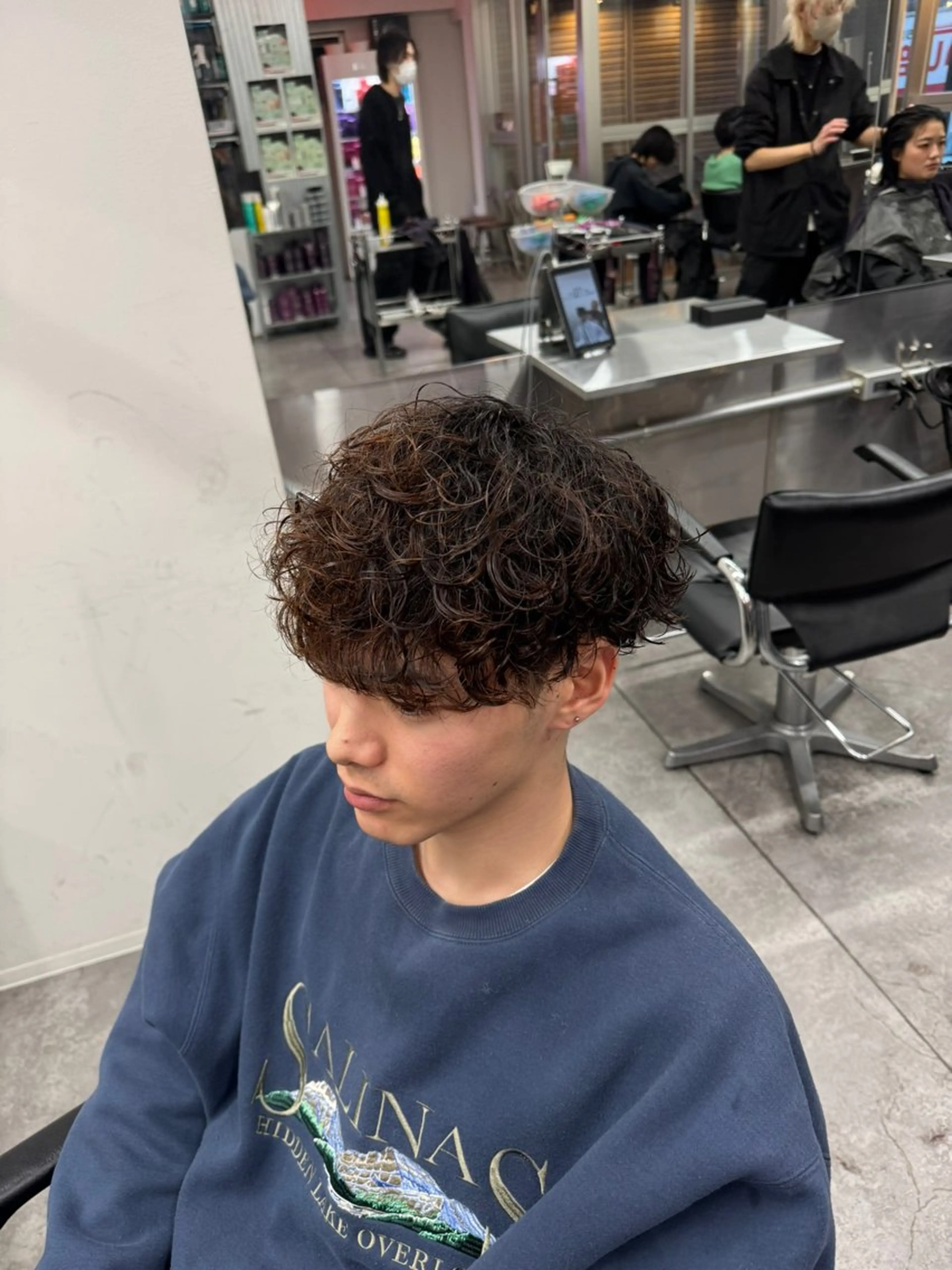 ショート カラー パーマ メンズ カット パーマ 🔥メンズパーマ特化 🔥店長中村雄樹のヘアスタイル