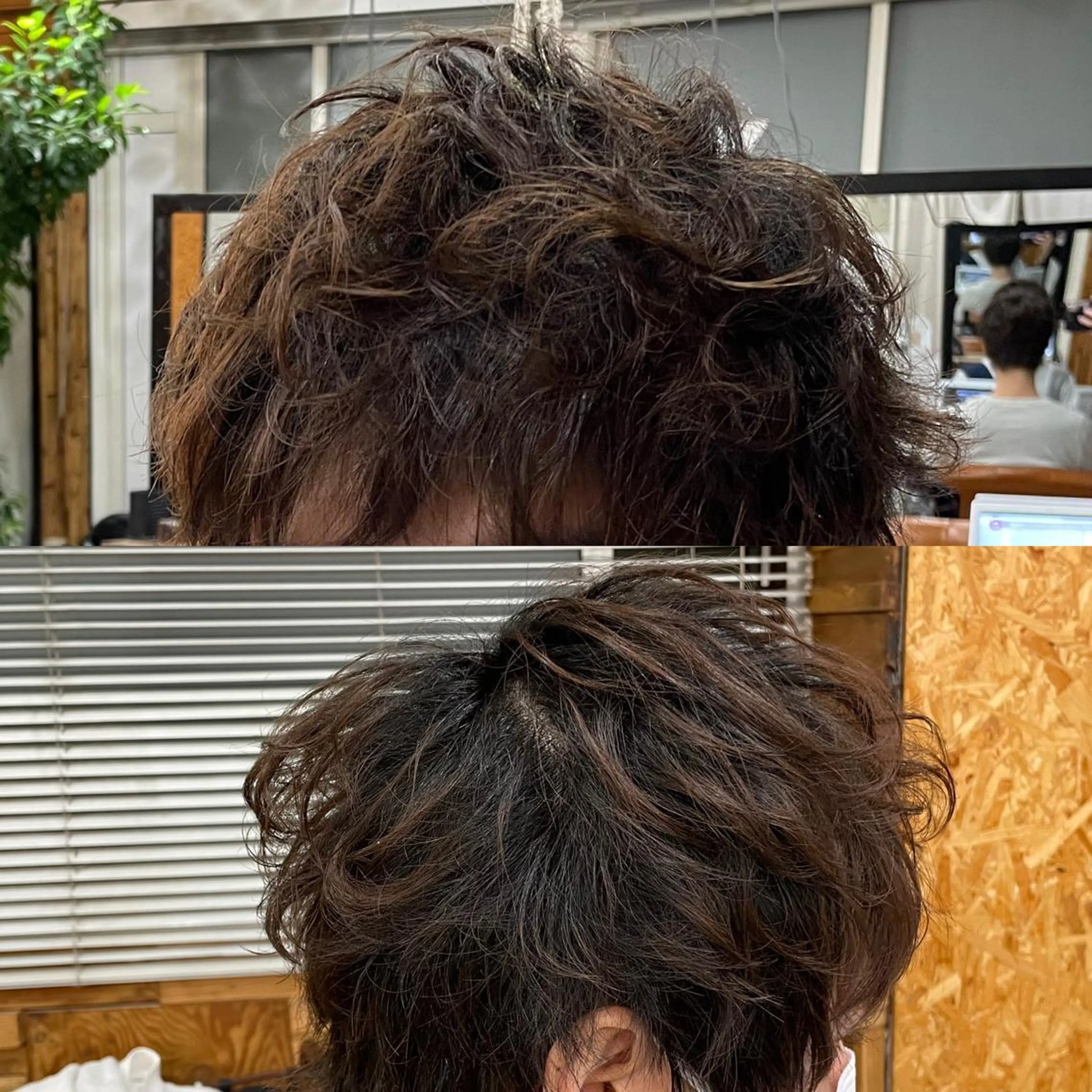 ショート メンズ メンズパーマ かんばら りょーいのヘアスタイル