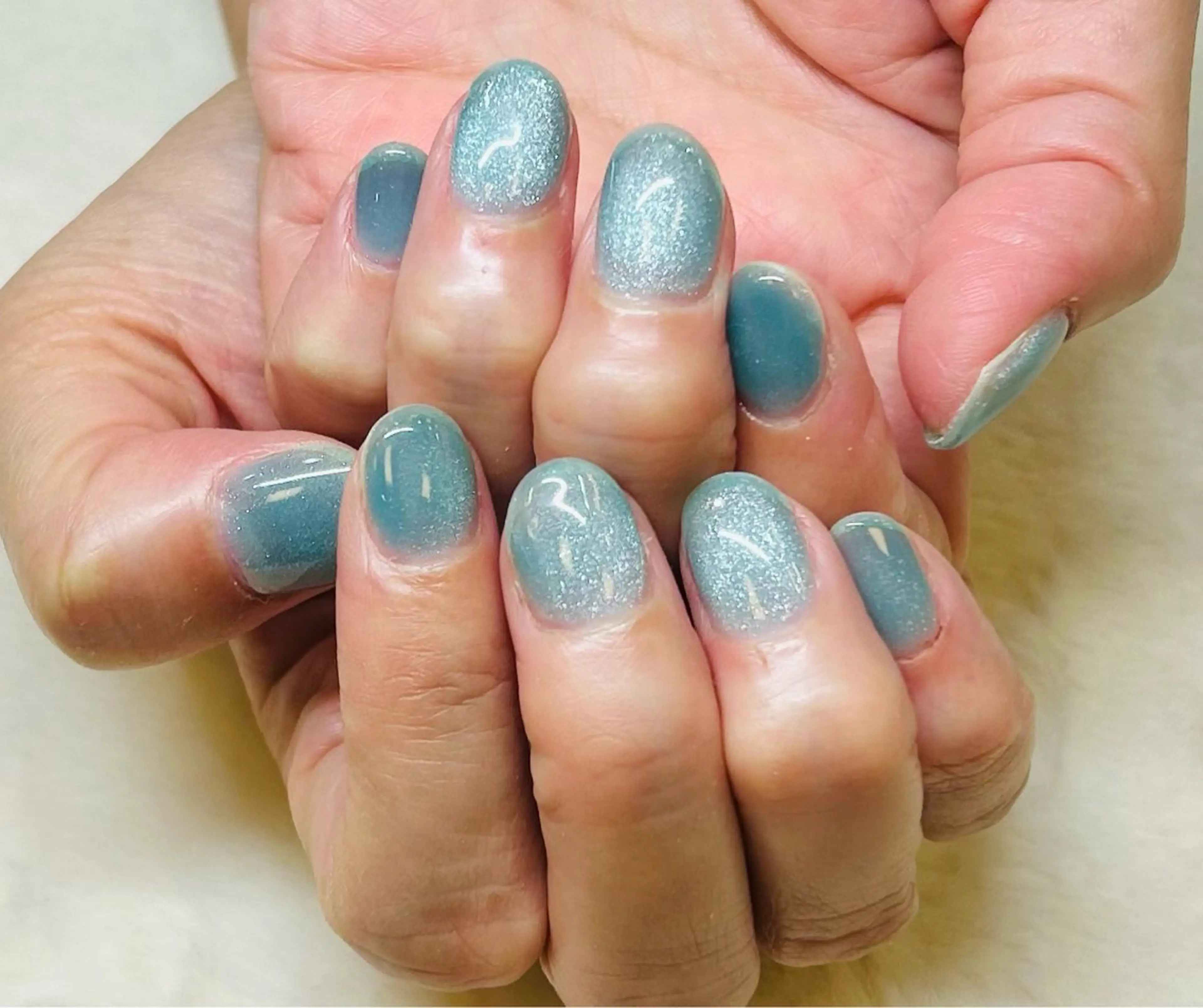 ネイル ジェルネイル マグネットネイル ワンカラーネイル Cravo miyuのネイルデザイン