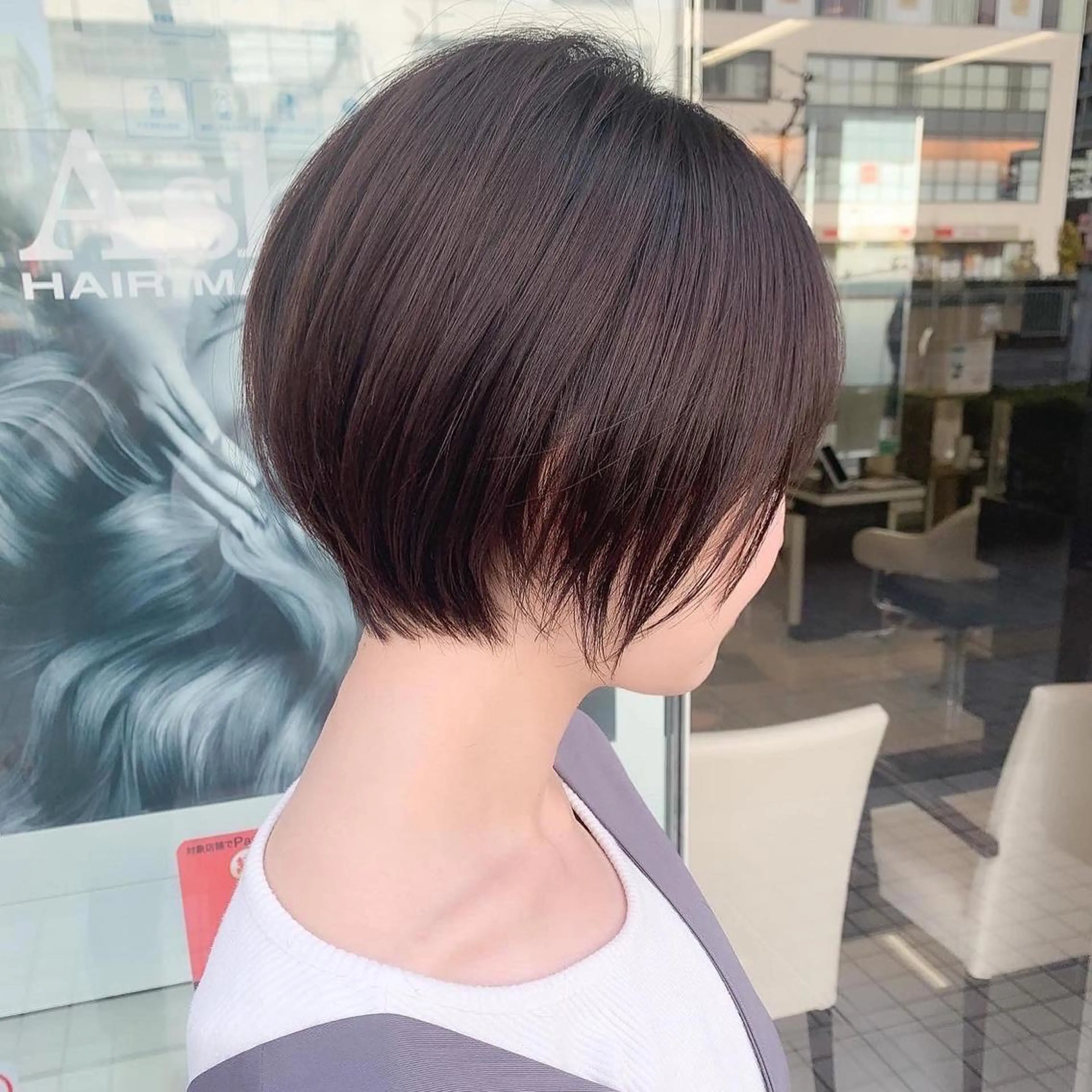 小顔カット+シャンプーの写真