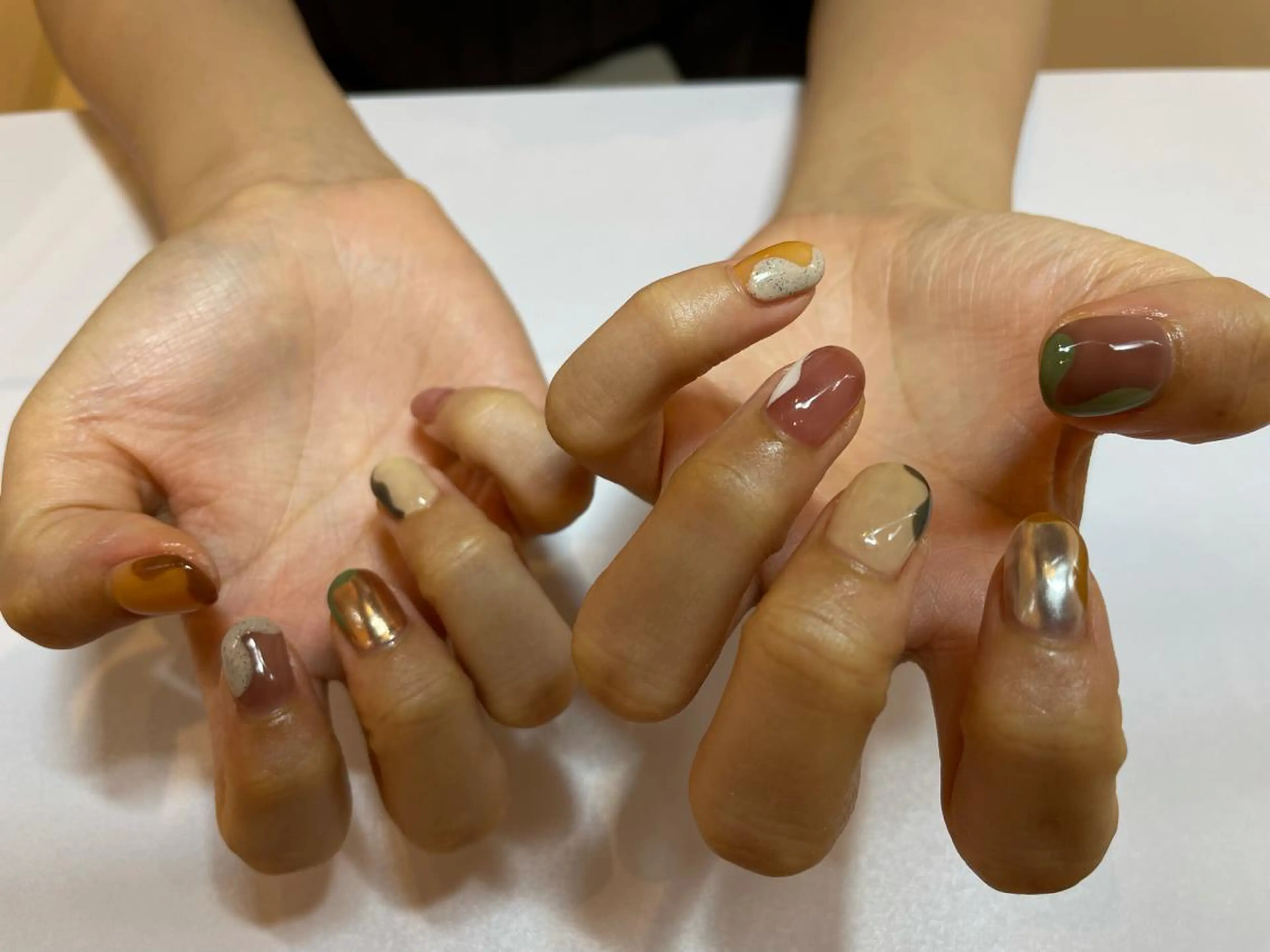 ネイル 持ち込み ニュアンスネイル ハンドネイル miu nail所属・MIUNail YUMIのネイルデザイン