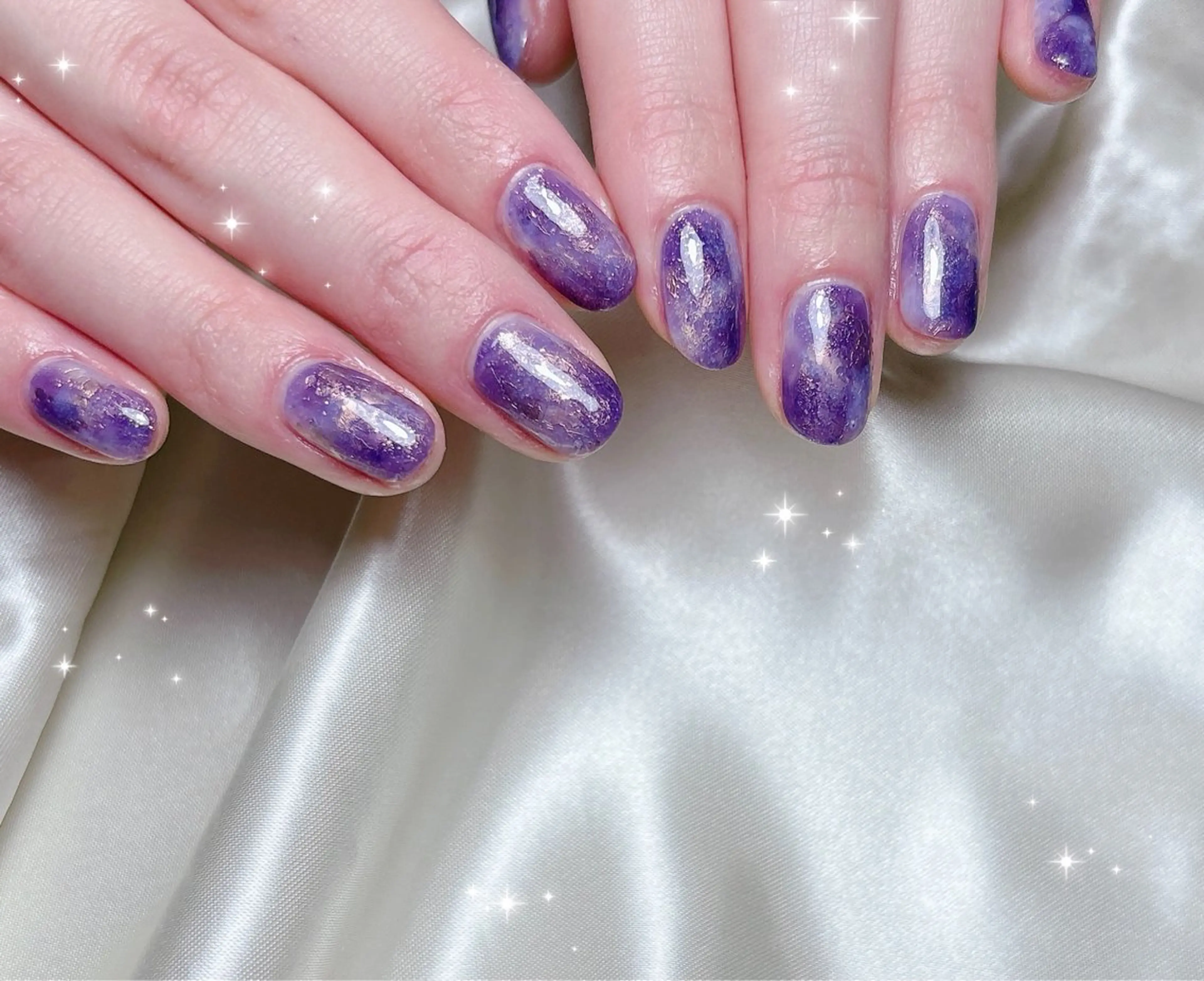 ネイル ニュアンスネイル ハンドネイル FLARE NAIL フレアネイルのネイルデザイン
