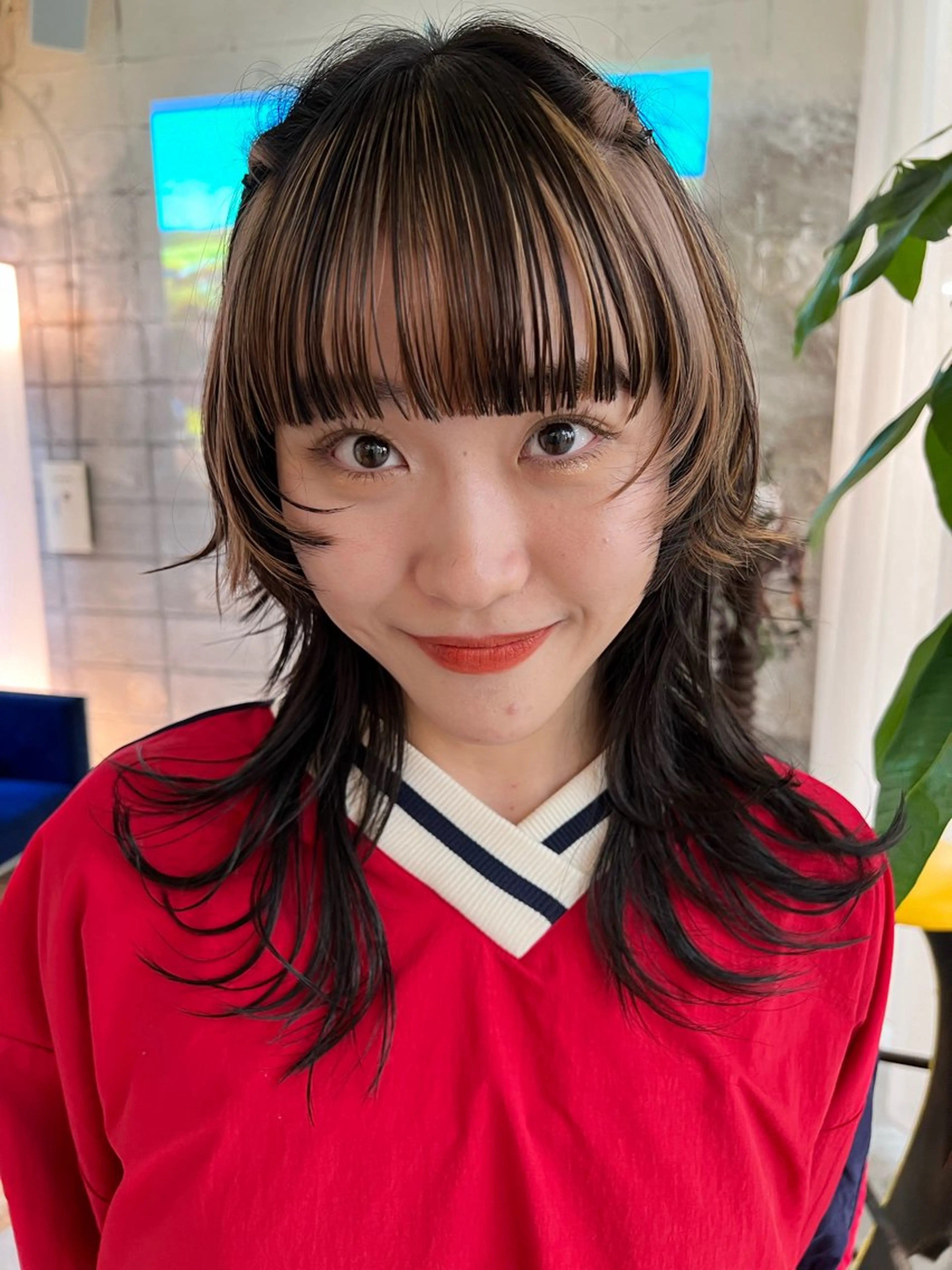 セミロング カラー カット ヘアカラー haco＋所属・圧倒的デザイン力 店長🎨RENAのヘアスタイル