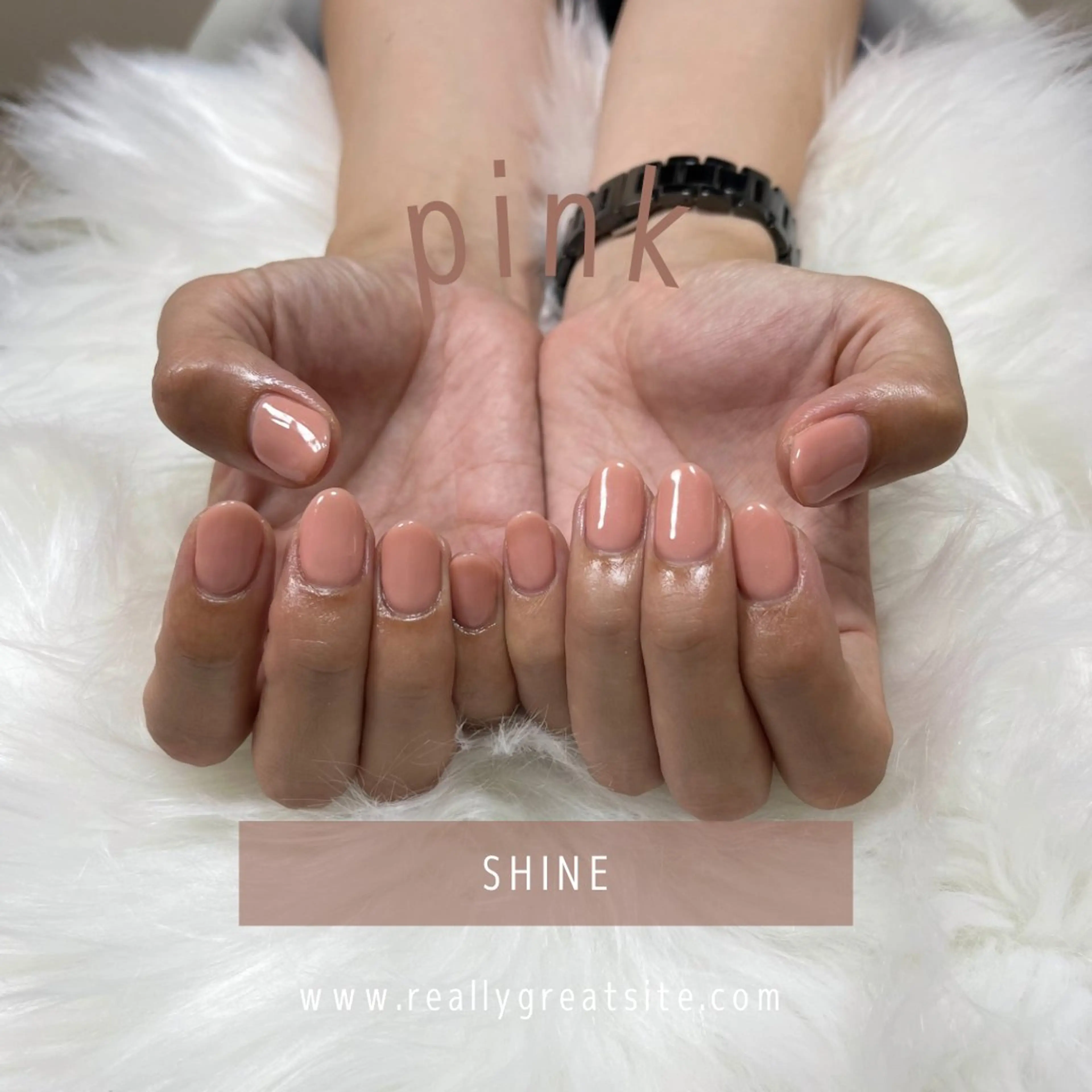 ネイル オフィスネイル ワンカラーネイル ピンク シンプルネイル SHINE nail salonのネイルデザイン