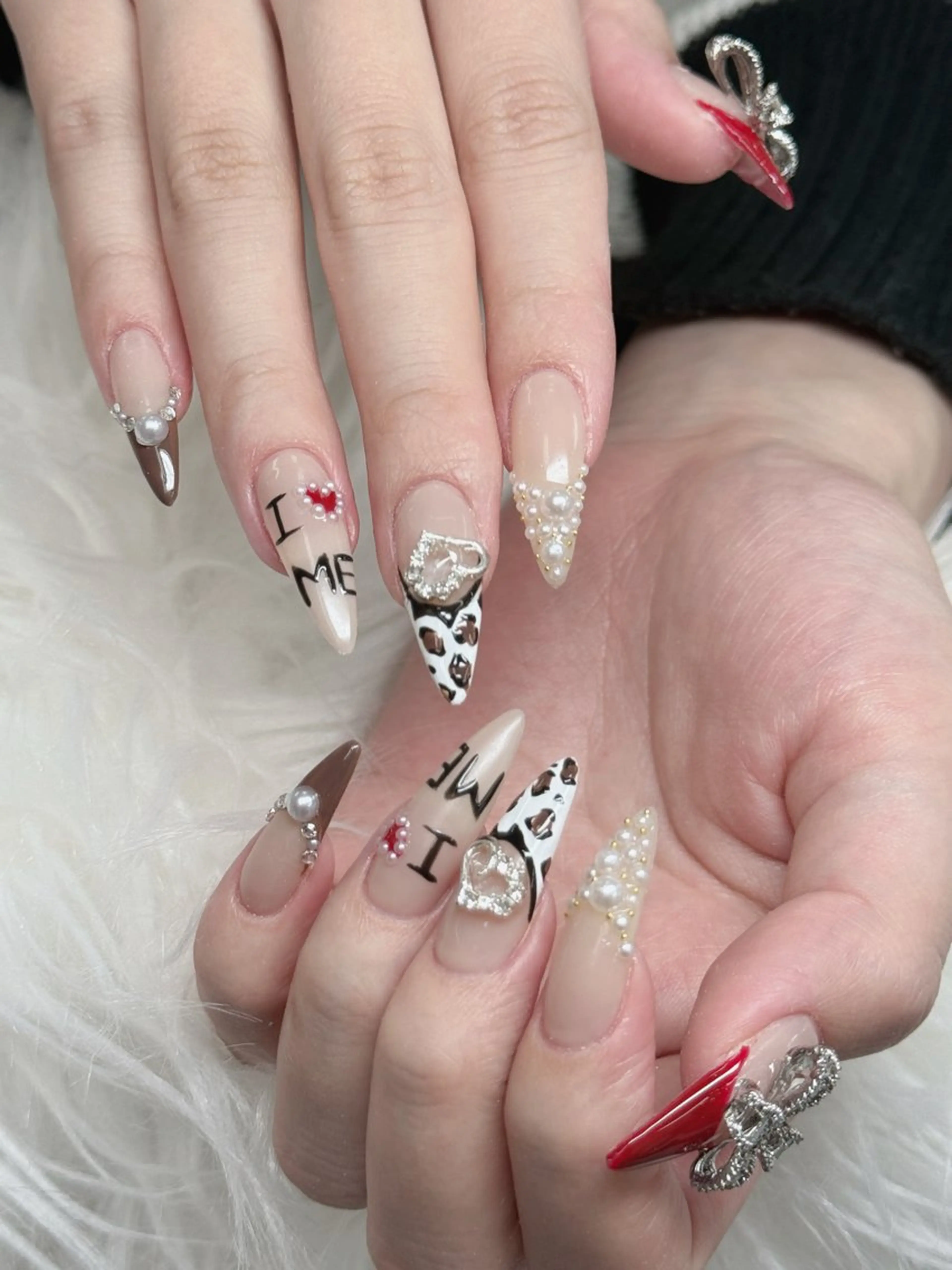 ネイル アートネイル フレンチネイル ジェルネイル 韓国ネイル マグネットネイル ハンドネイル Lenie Nail Okuboのネイルデザイン