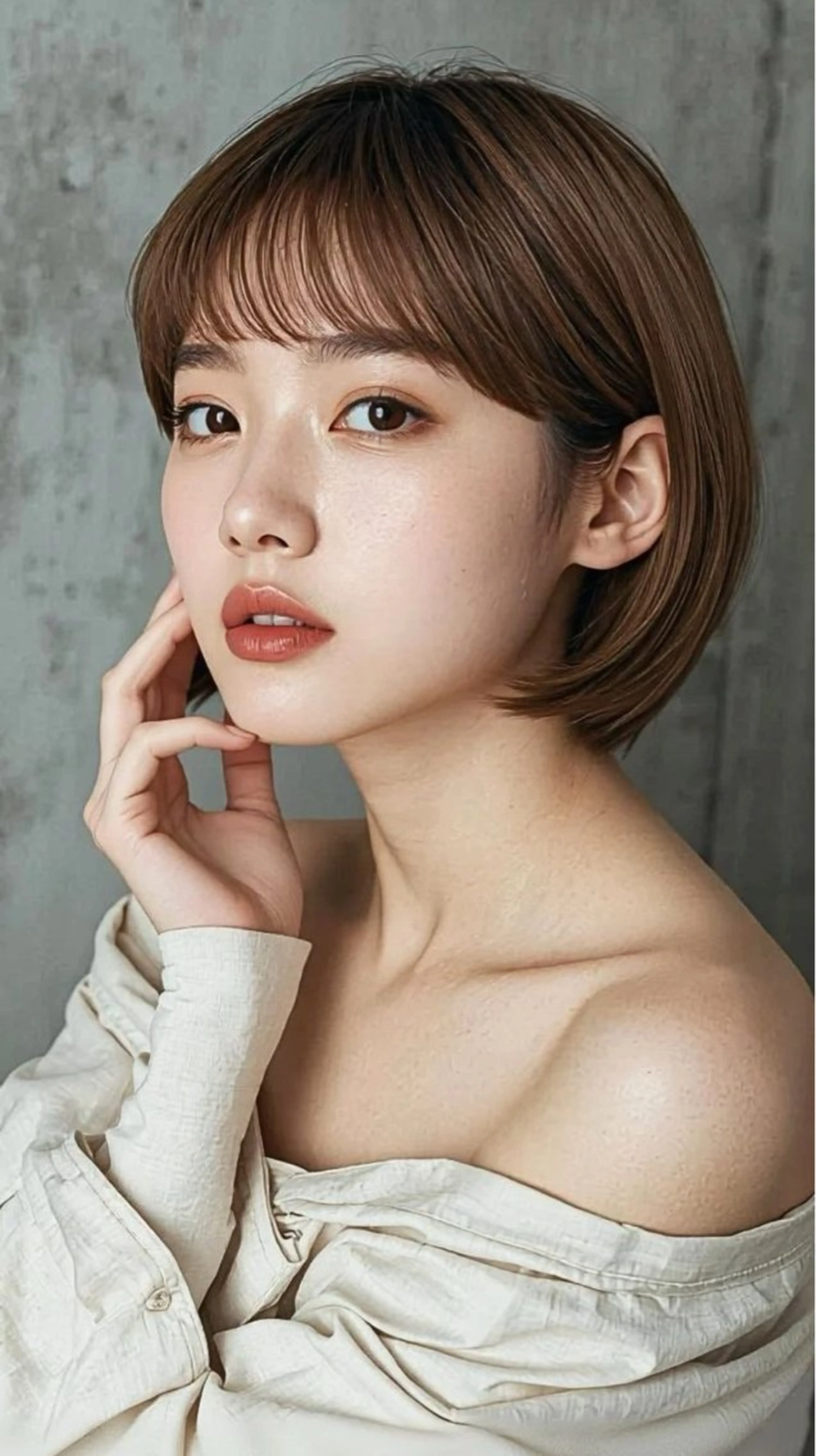 ショート カラー グレージュ ヘアカラー TMJ所属・拓麿✂︎/ショート 専門×透明感カラーのヘアスタイル