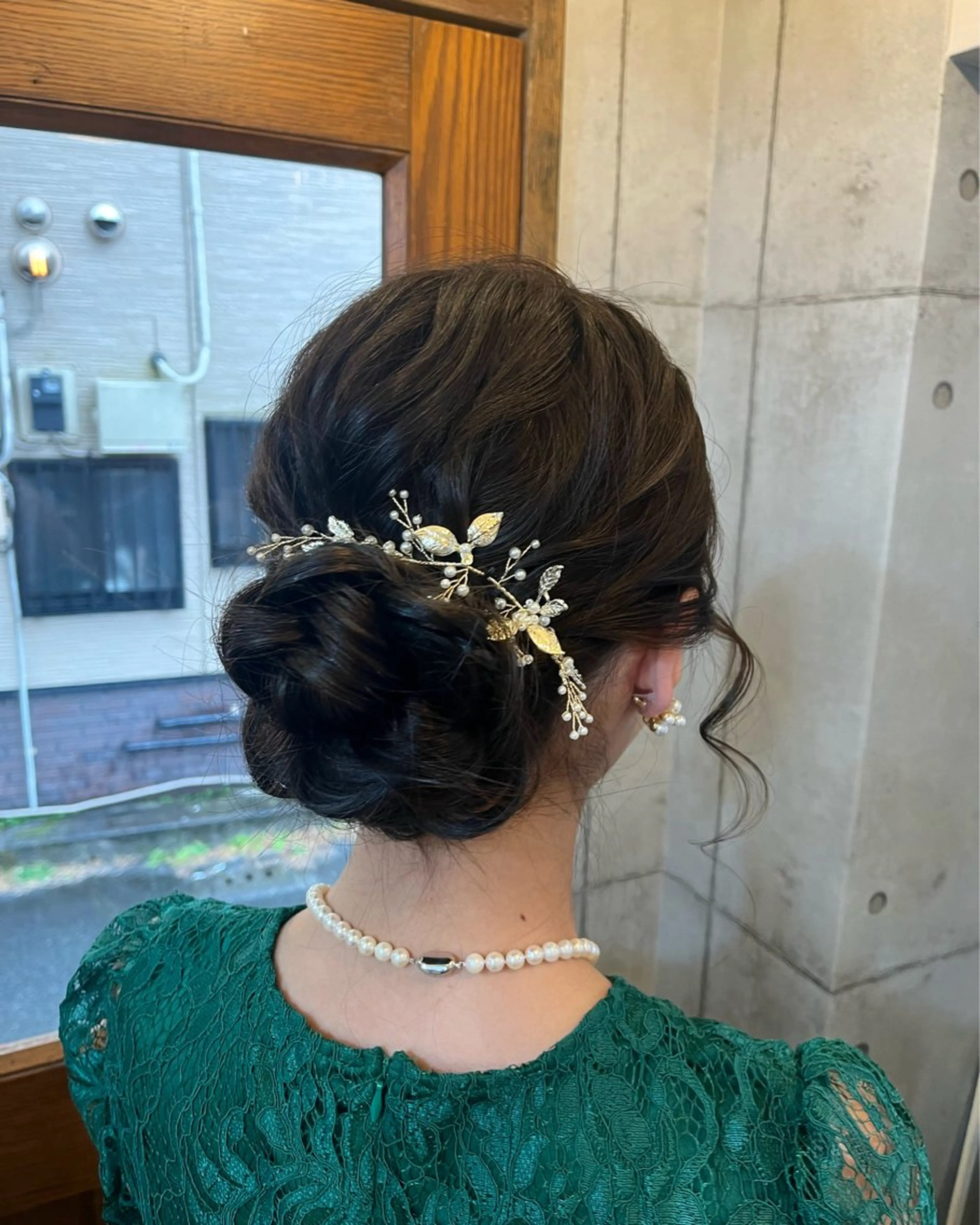 セミロング ヘアアレンジ ヘアセット 石井 綺乃のヘアスタイル