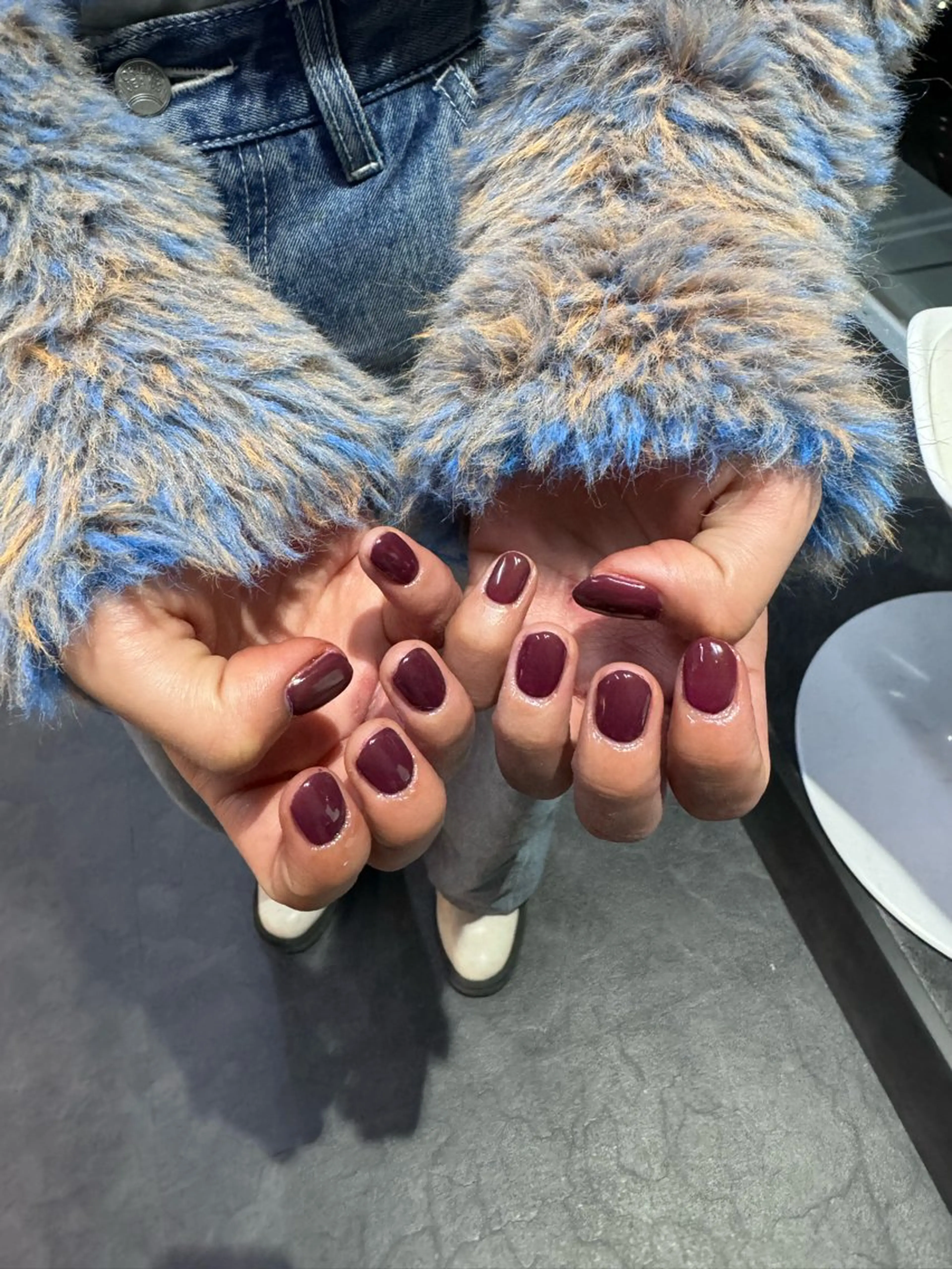 ネイル フレンチネイル マグネットネイル メンズネイル ニュアンスネイル ワンカラーネイル ハンドネイル GRANDE大須 Cecil💜のネイルデザイン