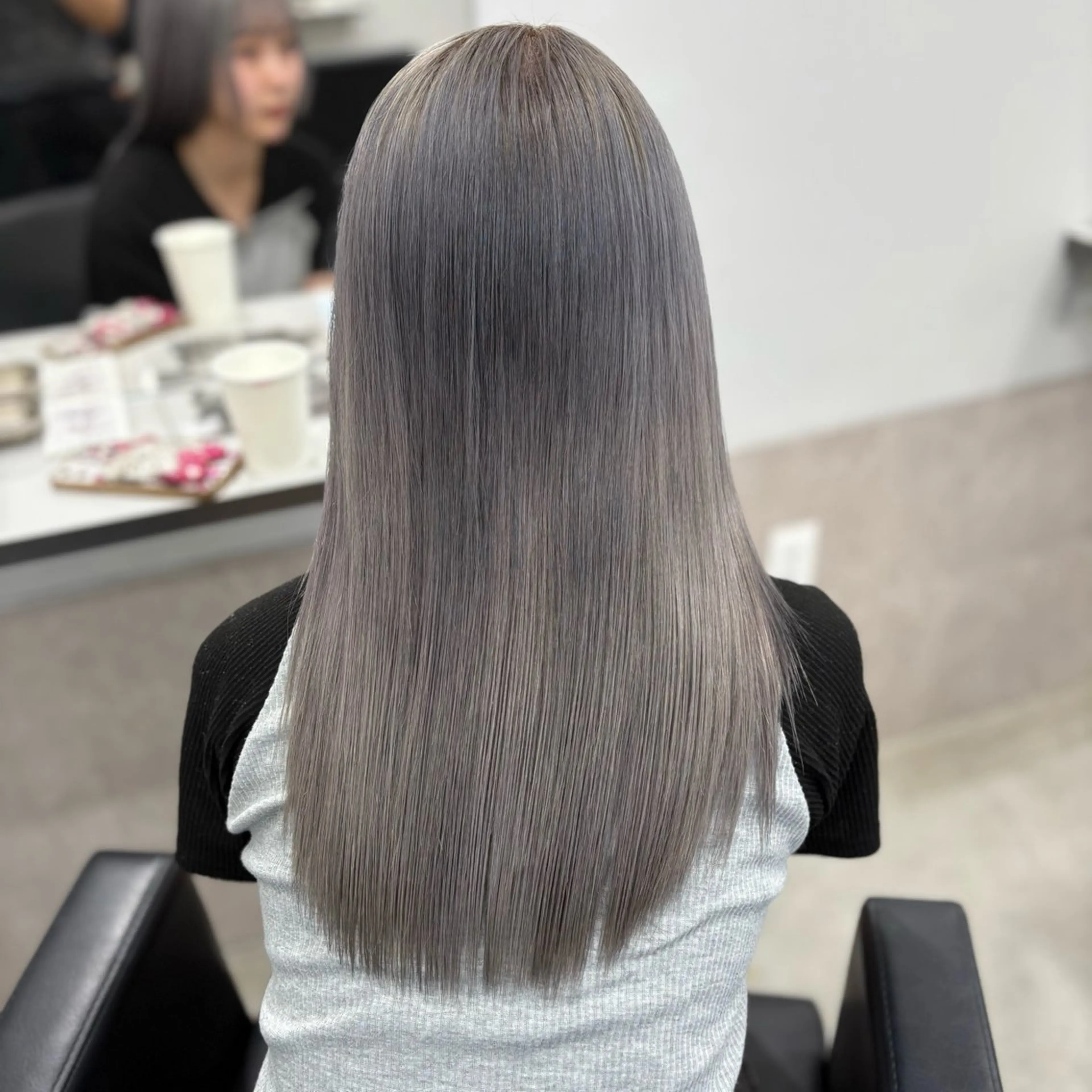 ミディアム カラー ヘアカラー トリートメント ハイトーン ayane💖のヘアスタイル