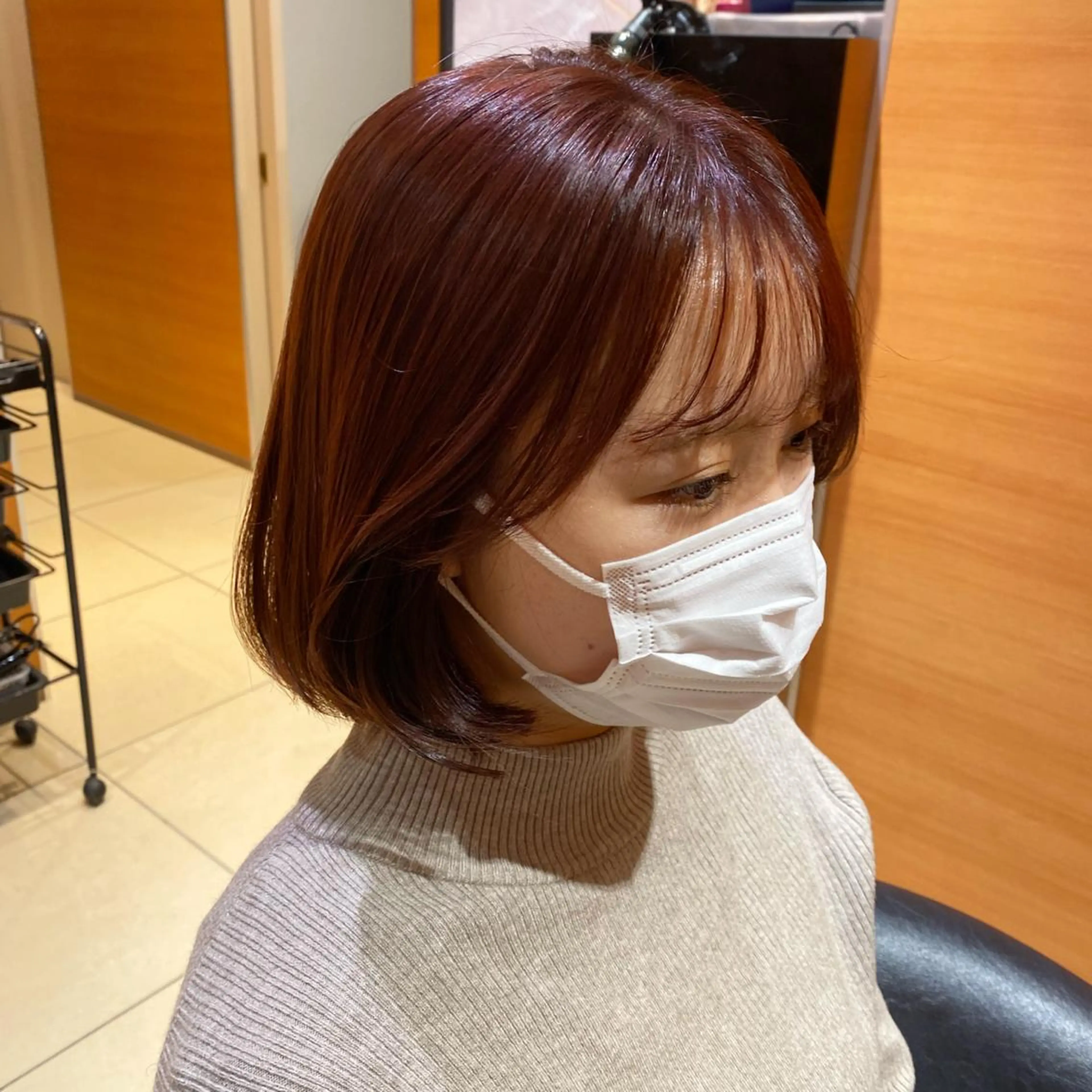 ミディアム ボブ 韓国風ヘア LEVIJU hair所属・韓国ヘア🕊村上 ののこ🕊のヘアスタイル