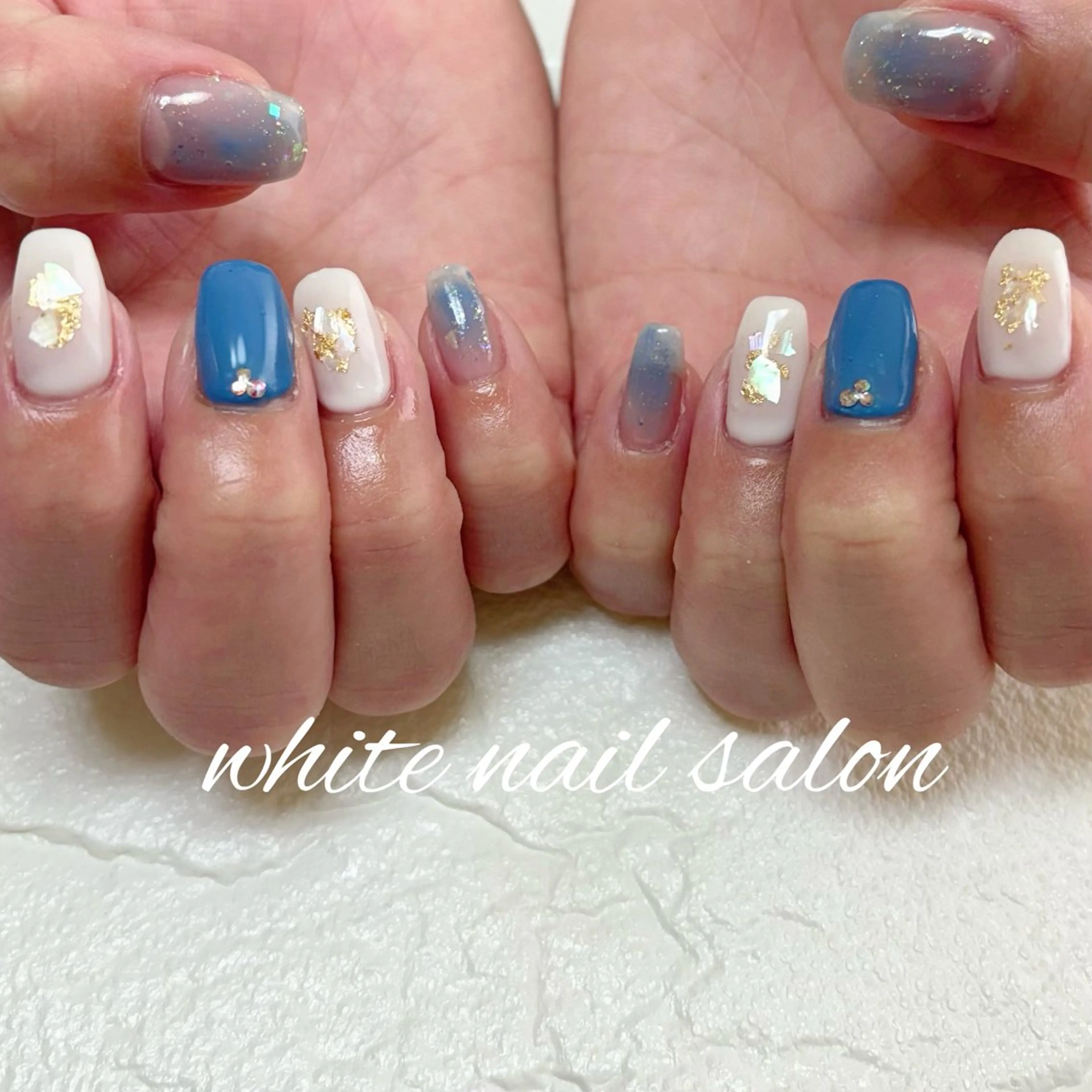 ネイル ホワイト ハンドネイル white nail salonのネイルデザイン