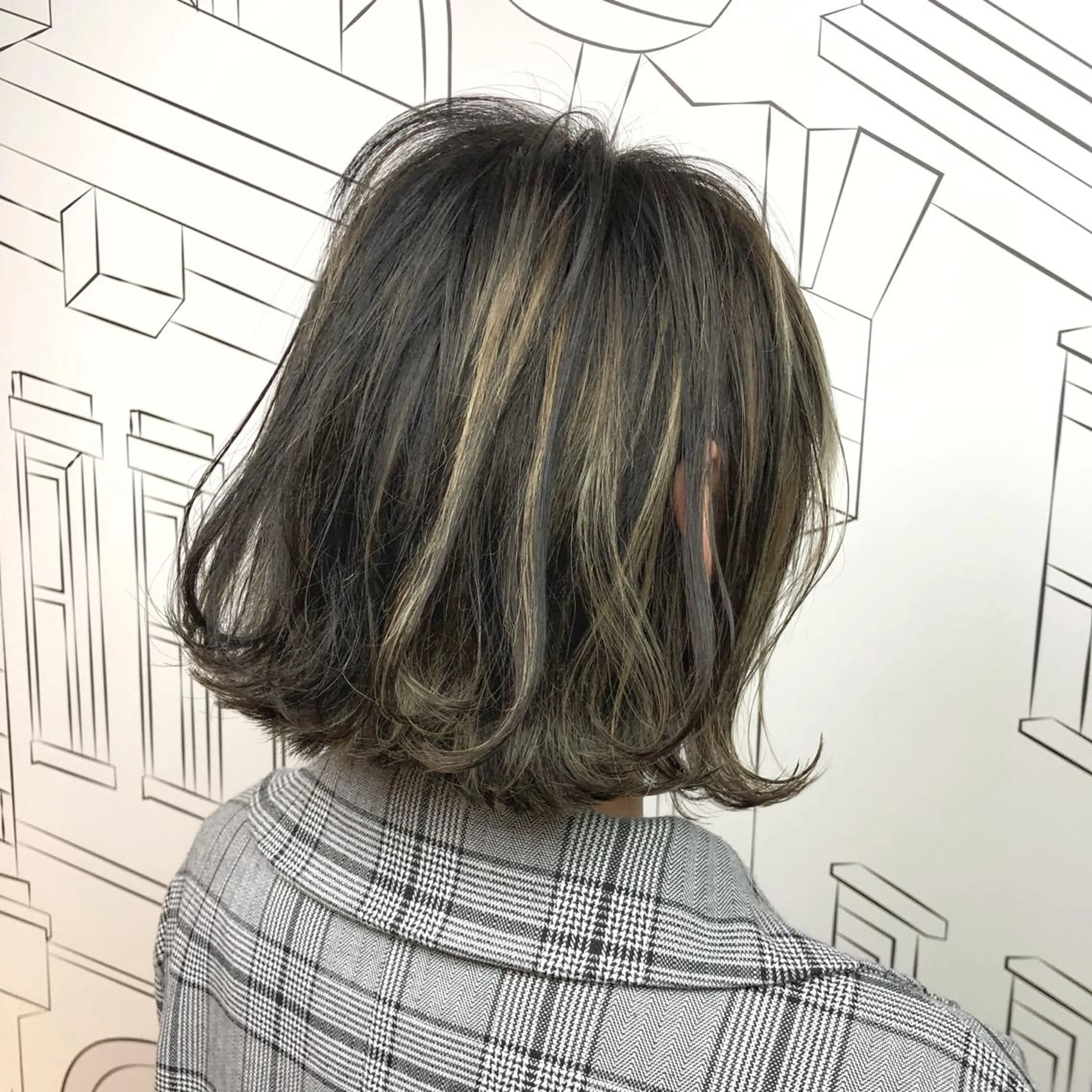 ミディアム カラー ハイライトカラー ハイライト レイヤー⭐️カラー ⭐️平川雅史のヘアスタイル