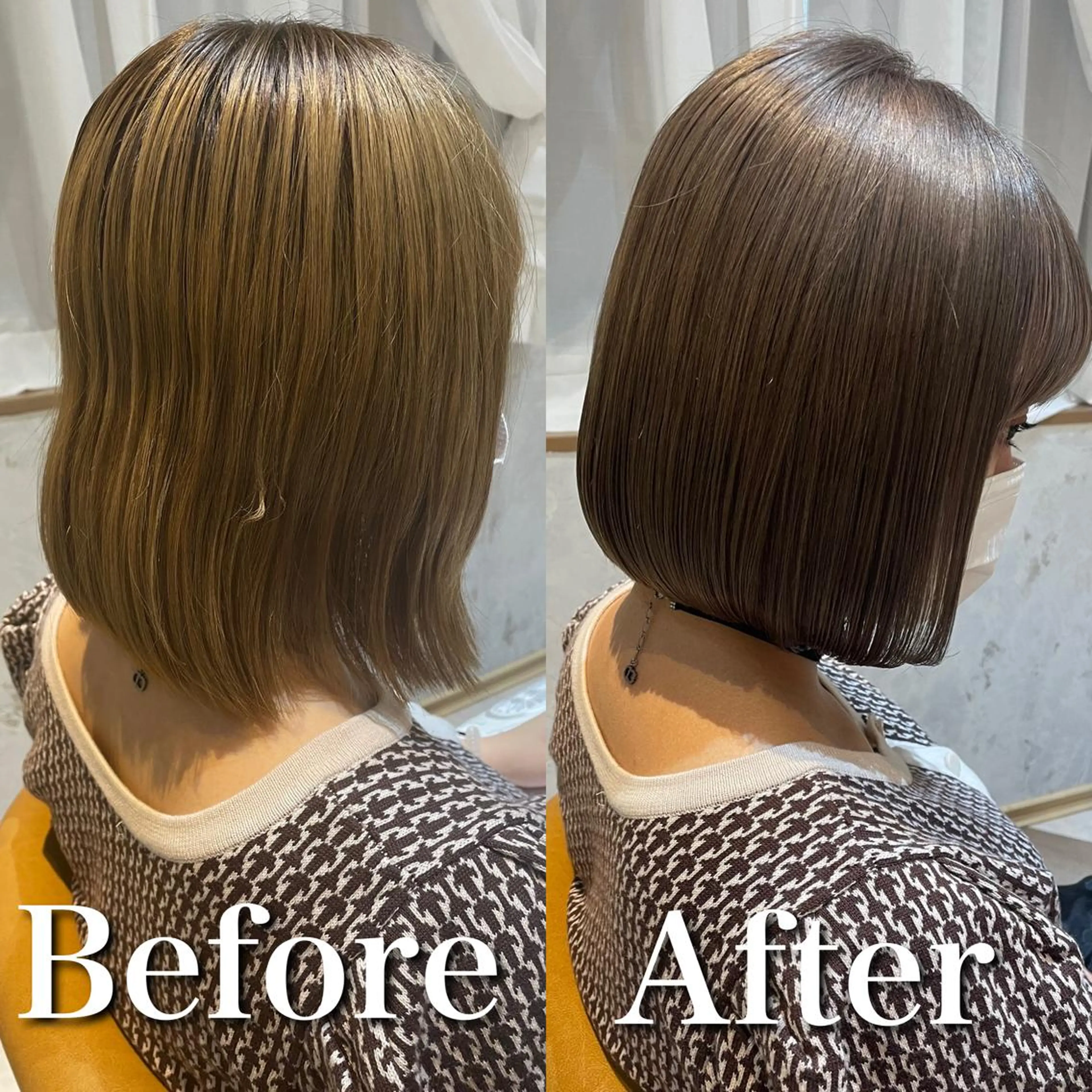 ショート カラー 似合わせカット ショートヘア ヘアカラー トリートメント 韓国ヘア/髪質改善 /Harunaのヘアスタイル