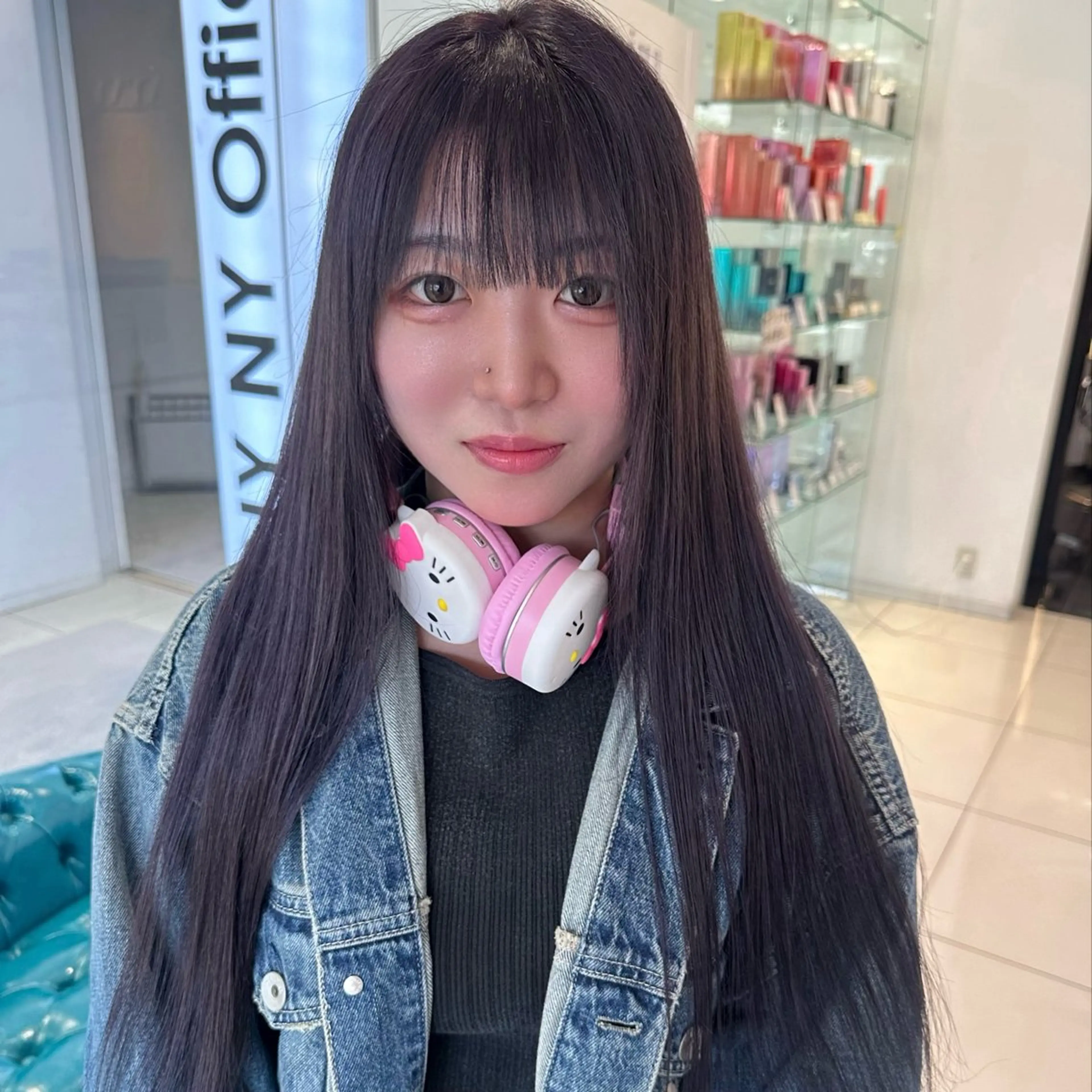 ロング カラー カット ヘアカラー 中嶋 夏美のヘアスタイル