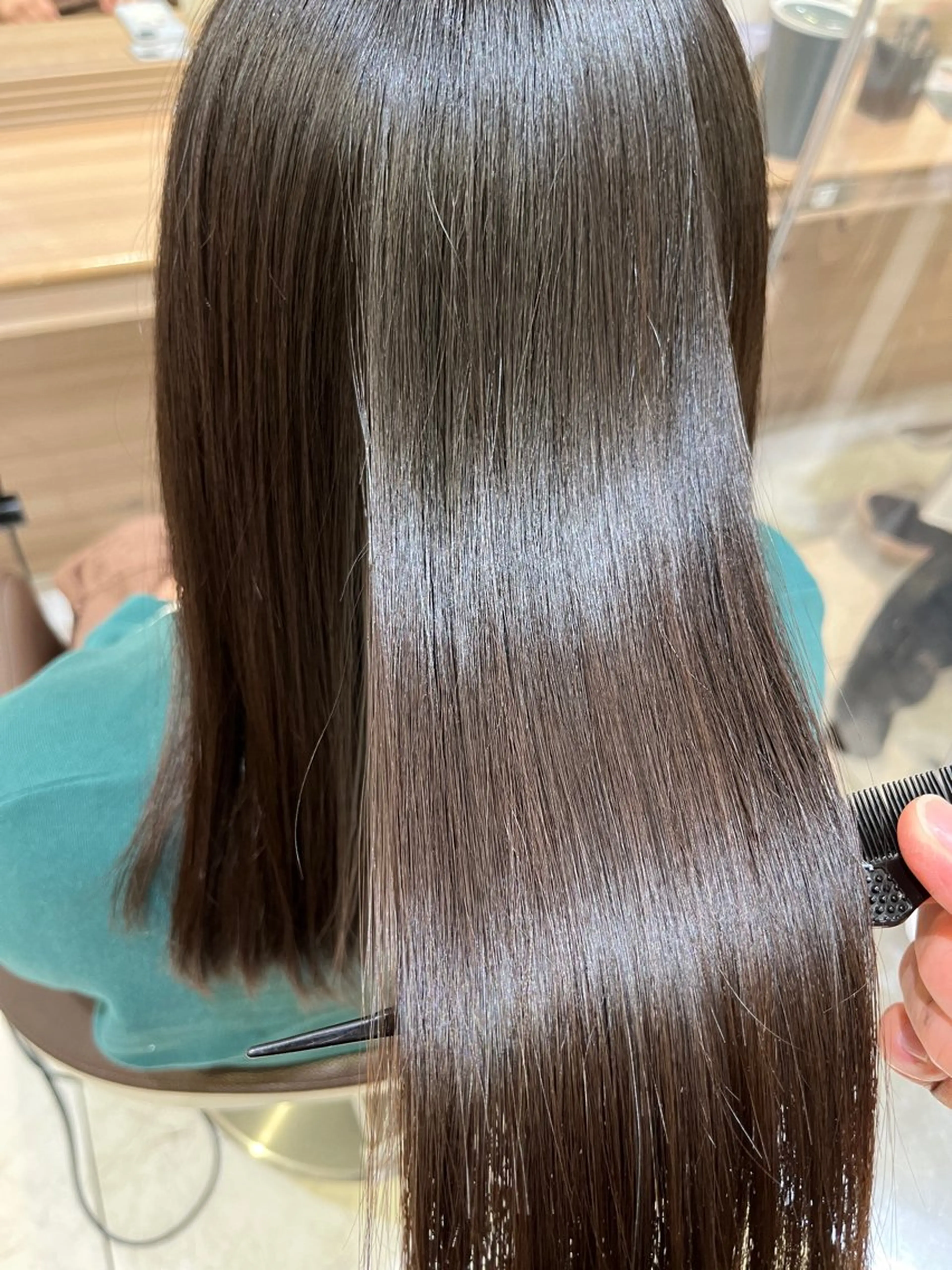 ロング パーマ 韓国レイヤー🇰🇷 Hiiro💜のヘアスタイル