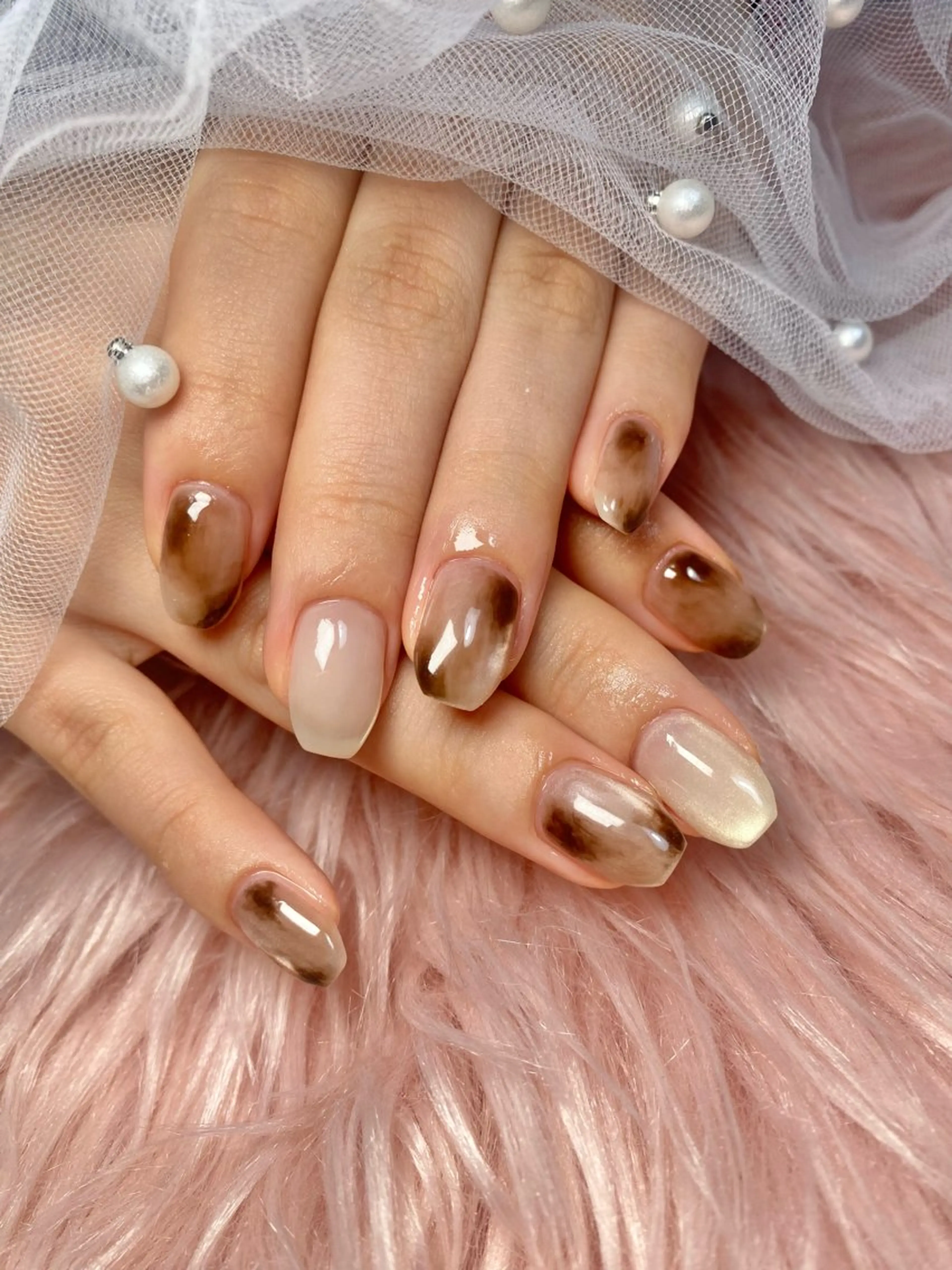 ネイル 持ち込み ハンドネイル mille feuilleのネイルデザイン