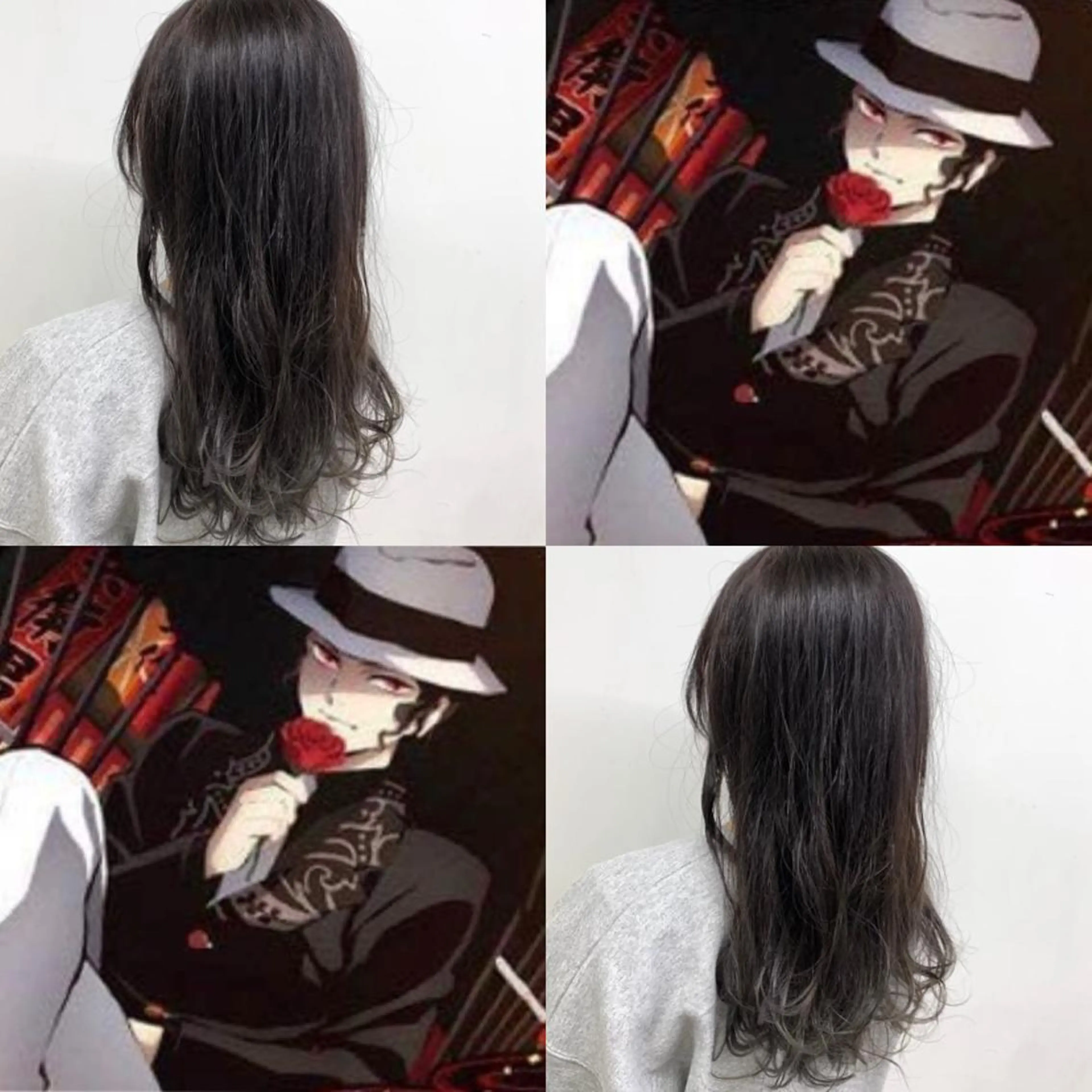 ミディアム カラー インナーカラー くすみミルクティー/ ブラウン🪡TOWAのヘアスタイル