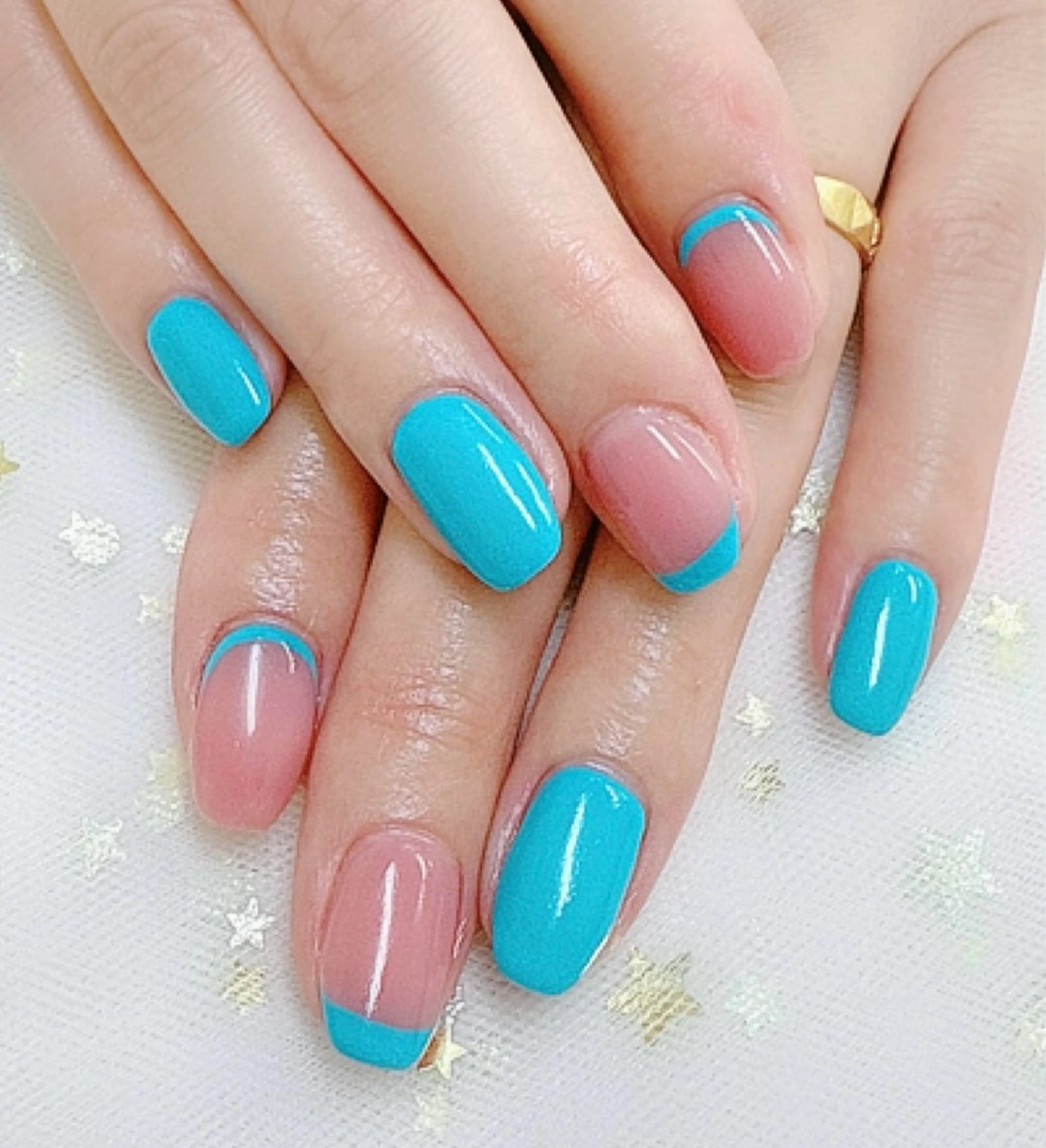 ネイル フレンチネイル ハンドネイル 上福岡 らんらんのネイルデザイン