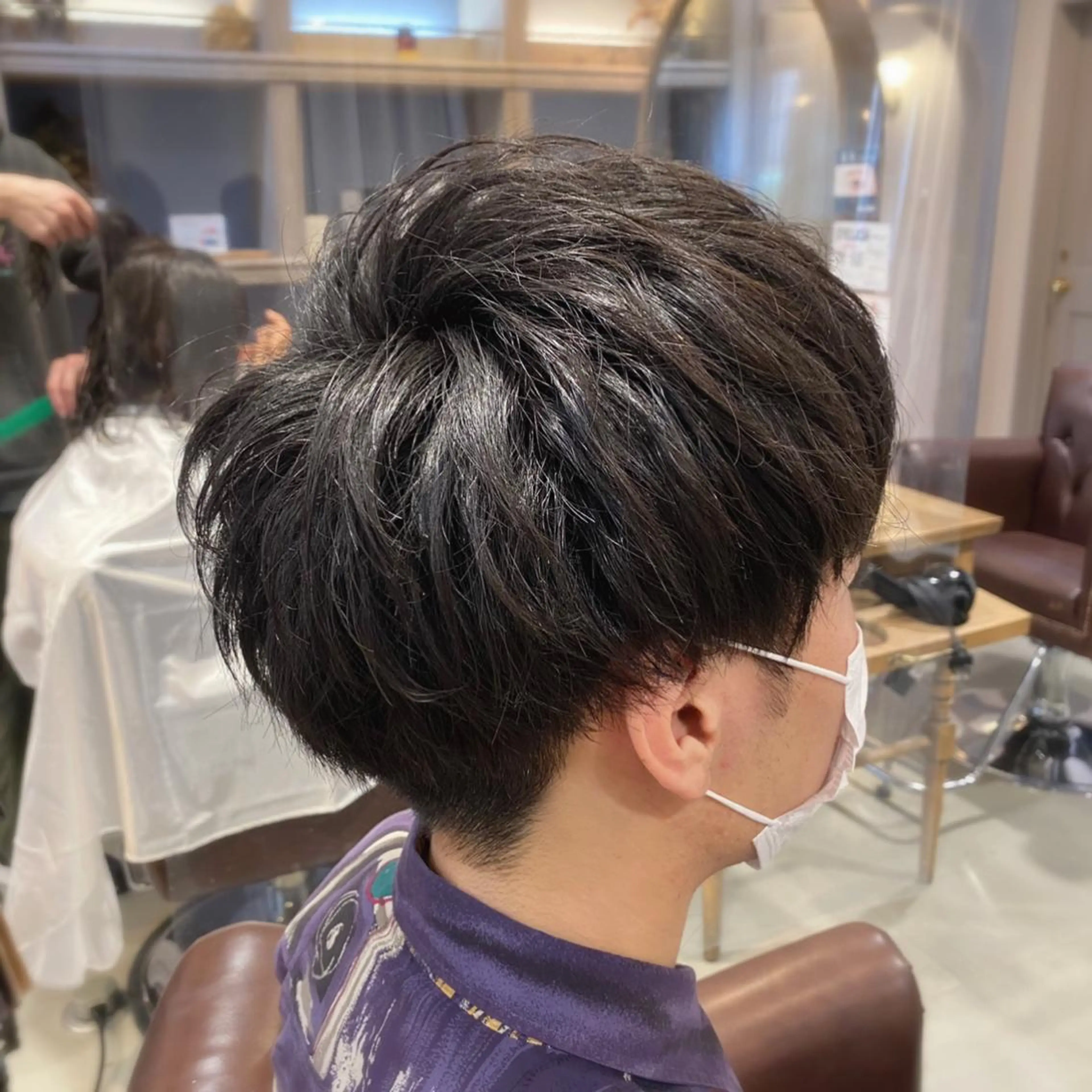 ショート メンズ カット 縮毛矯正 トリートメント メンズパーマ 西條真治のヘアスタイル