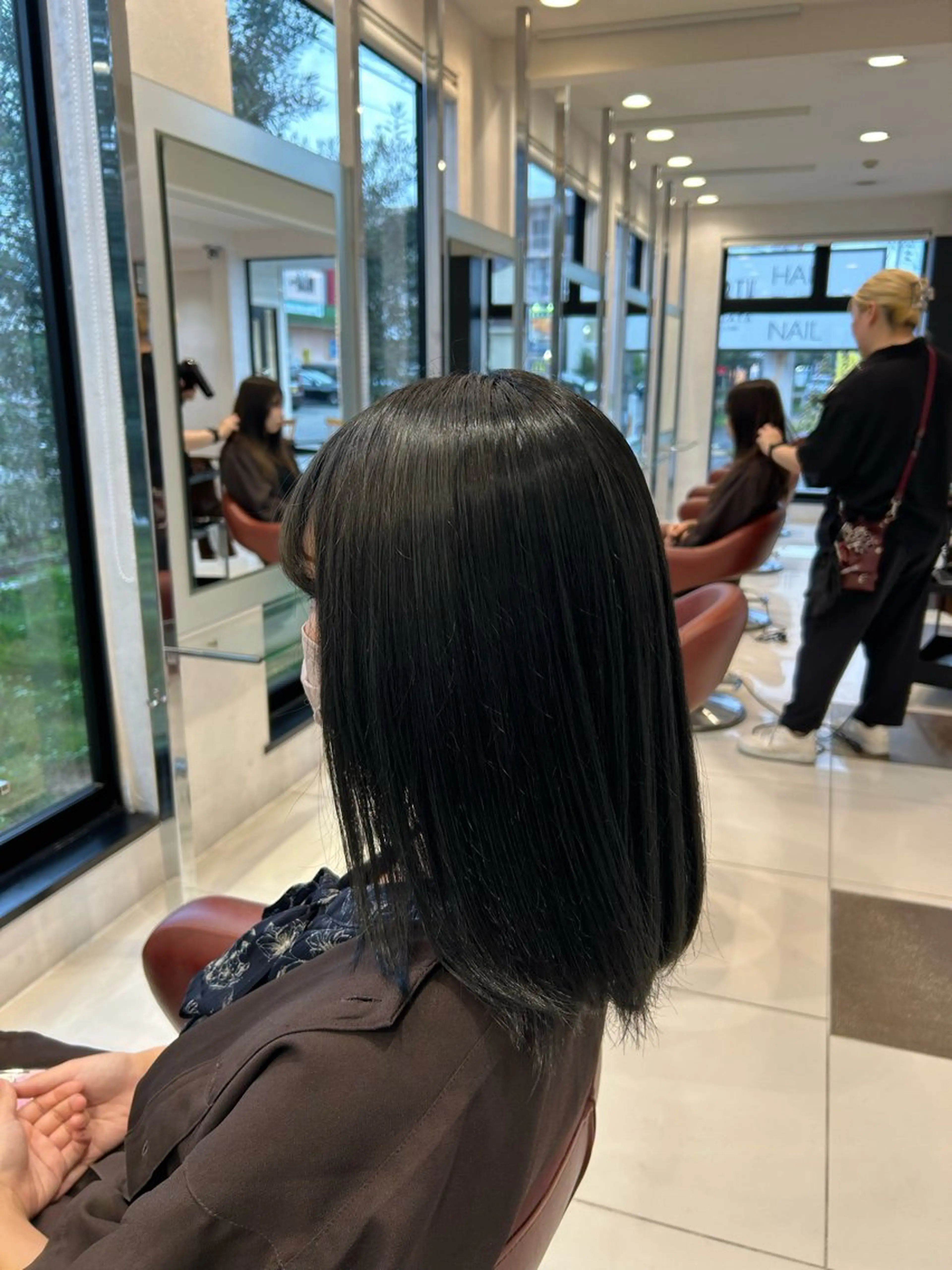 ミディアム ヘアカラー 石塚 光流のヘアスタイル