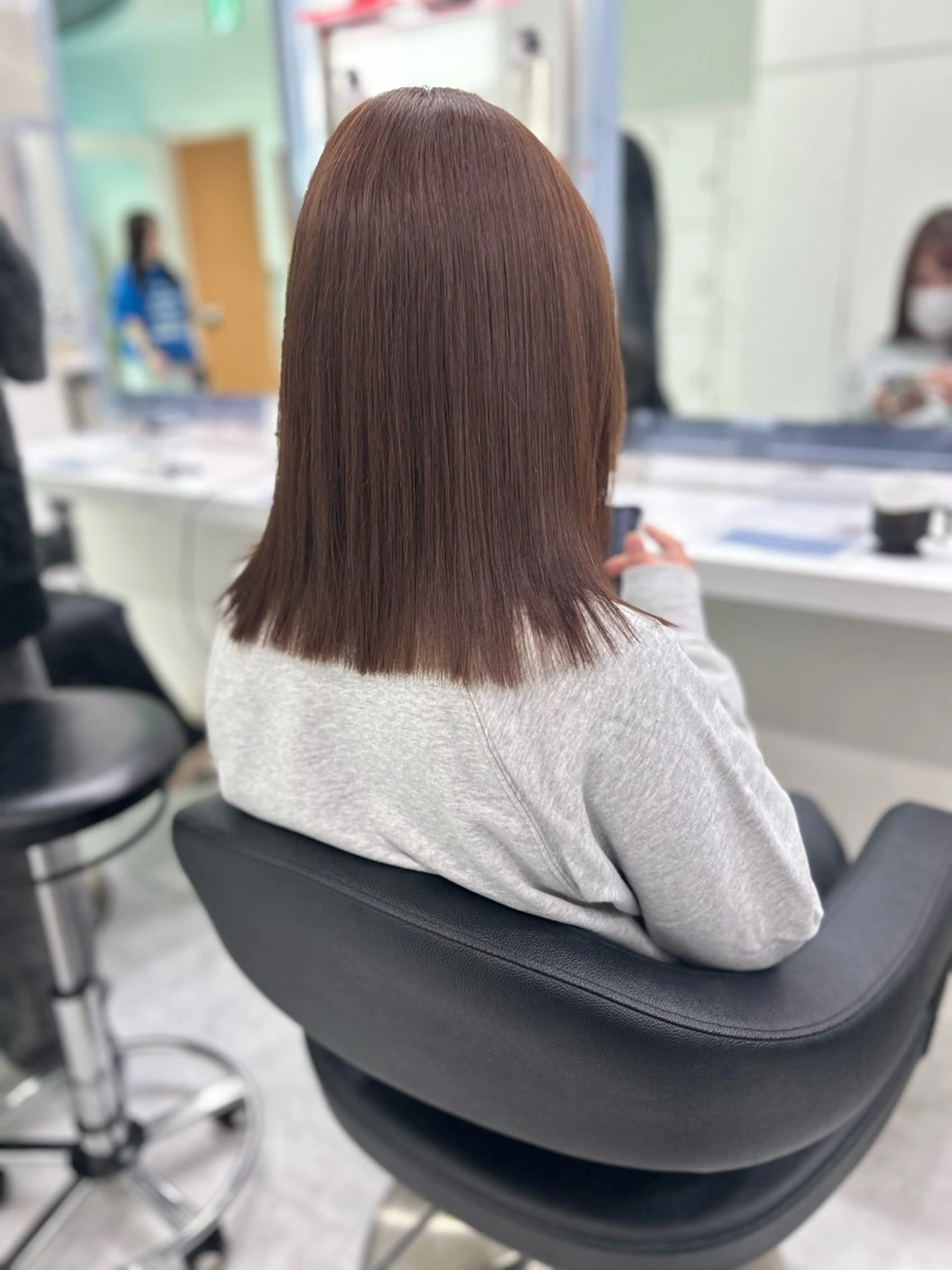 ミディアム カラー 韓国カット/ パーマ/KOTAのヘアスタイル