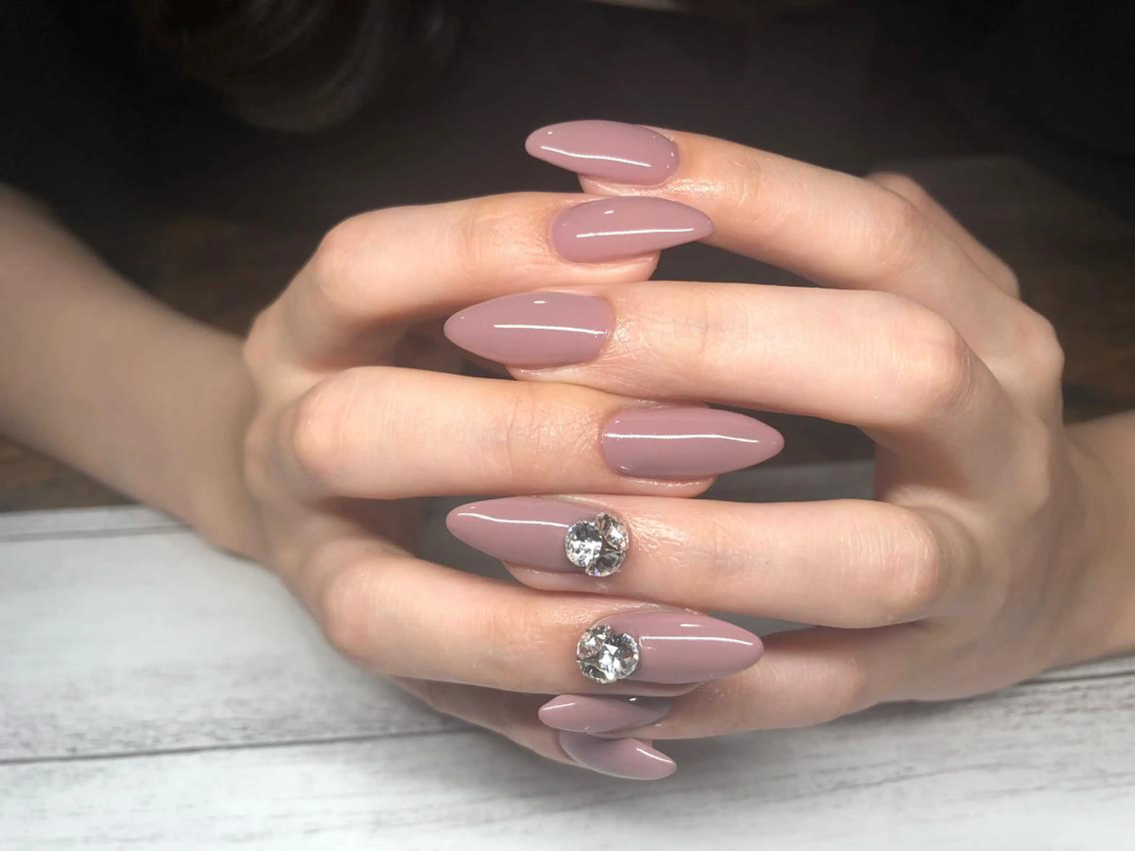 ロング ネイル ワンカラーネイル Amelie所属・nail salon U'muのネイルデザイン