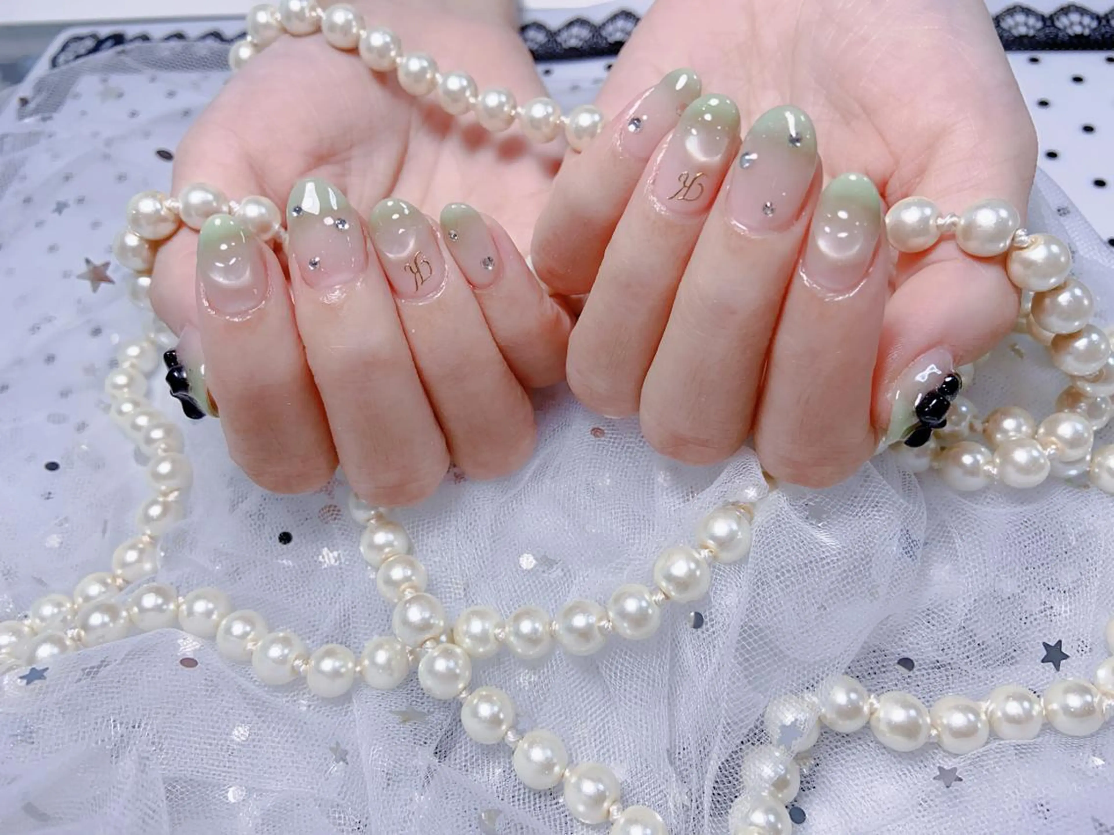 ネイル オーロラネイル チークネイル 長さ出し フレンチネイル ジェルネイル MUSES  NAIL  SALON所属・MUSES ネイルのネイルデザイン