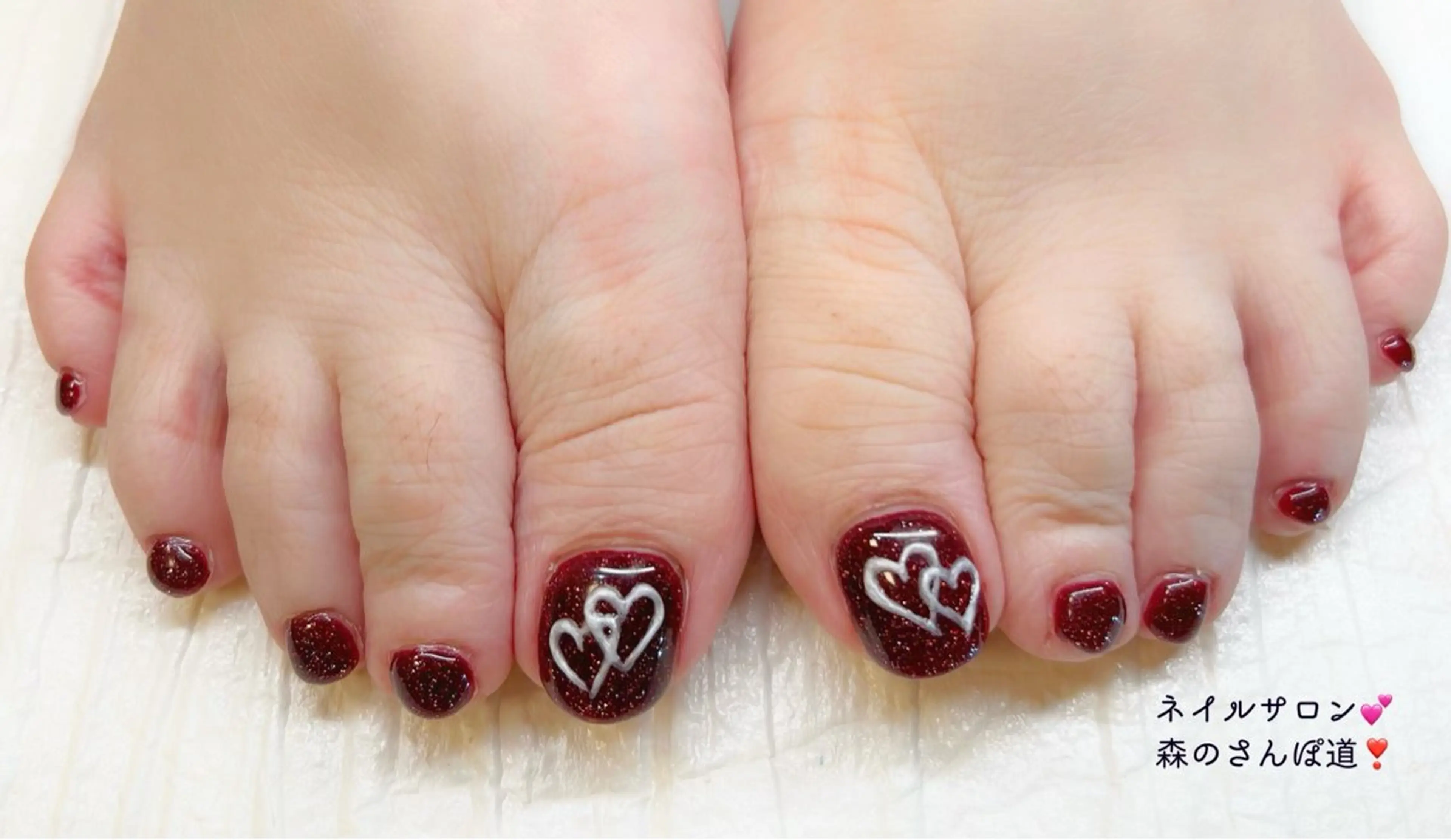 ネイル フットネイル 森のさんぽ道所属・ショートネイル 森のさんぽ道のネイルデザイン