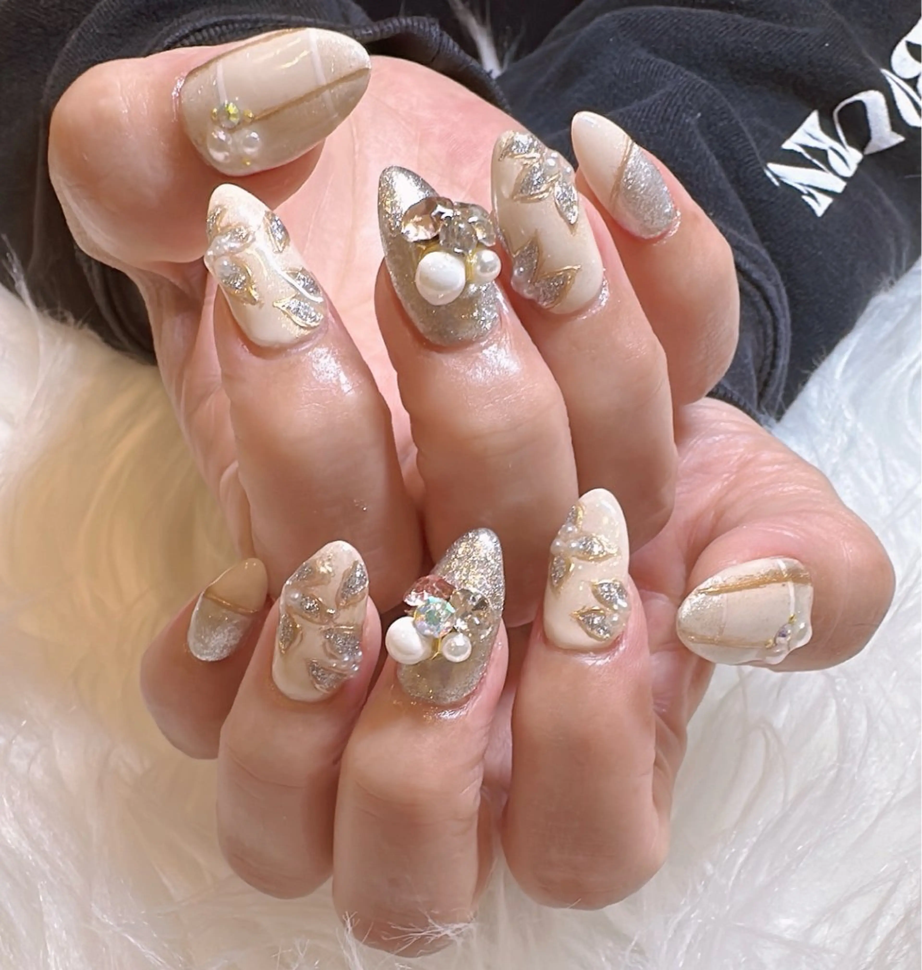 ネイル 長さ出し 持ち込み キュート ネイルのネイルデザイン