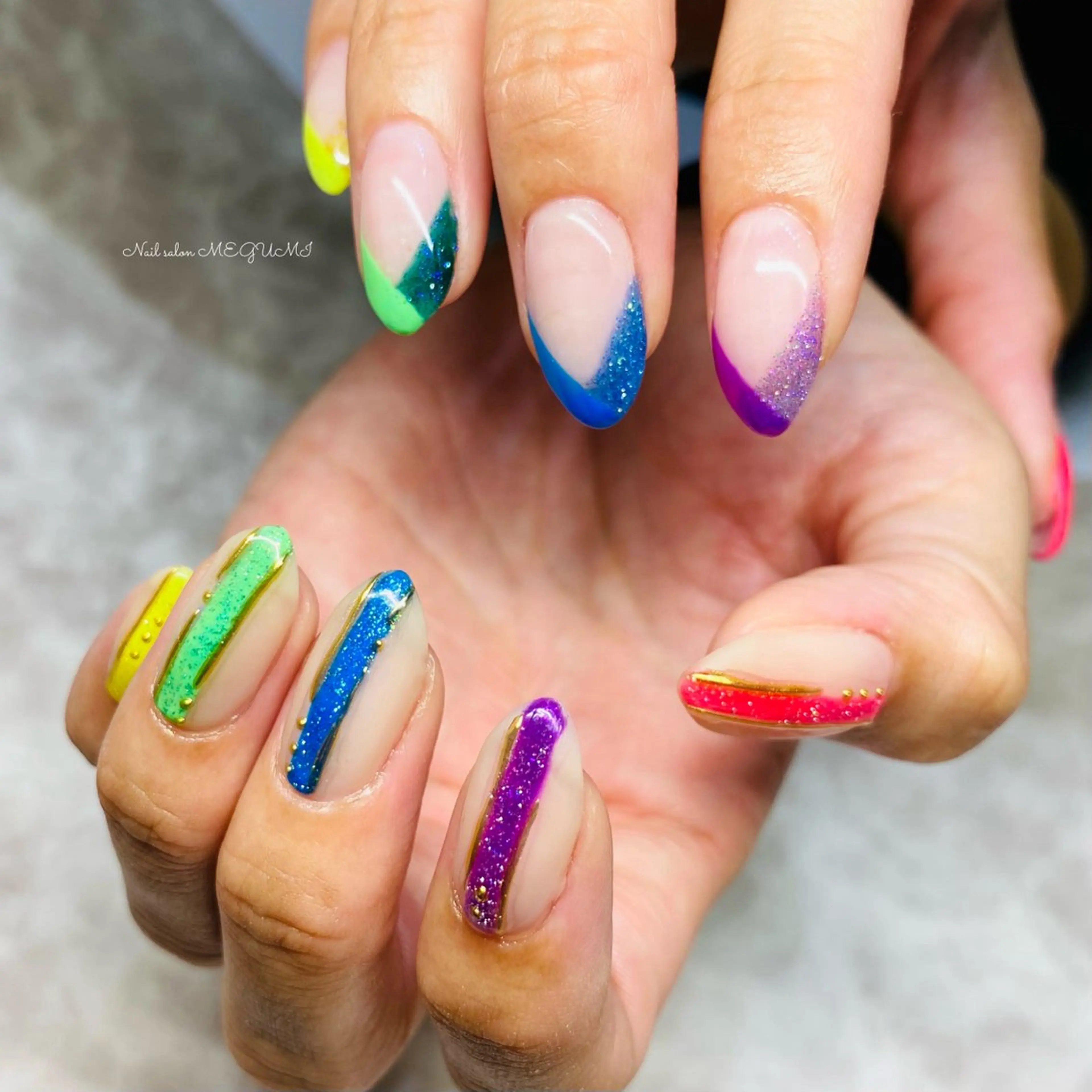 ネイル 持ち込み ハンドネイル Nail salon MEGUMIのネイルデザイン